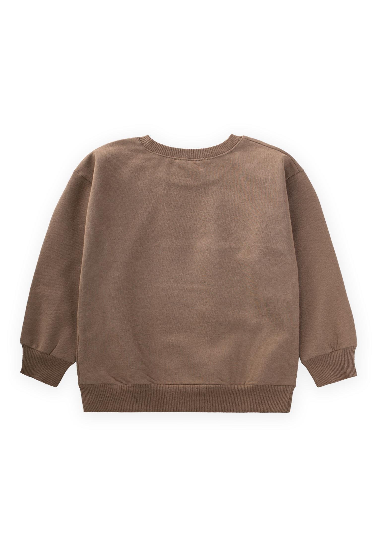 CigitTeleferik Baskılı Sweatshırt 1-7 Yaş VİZON