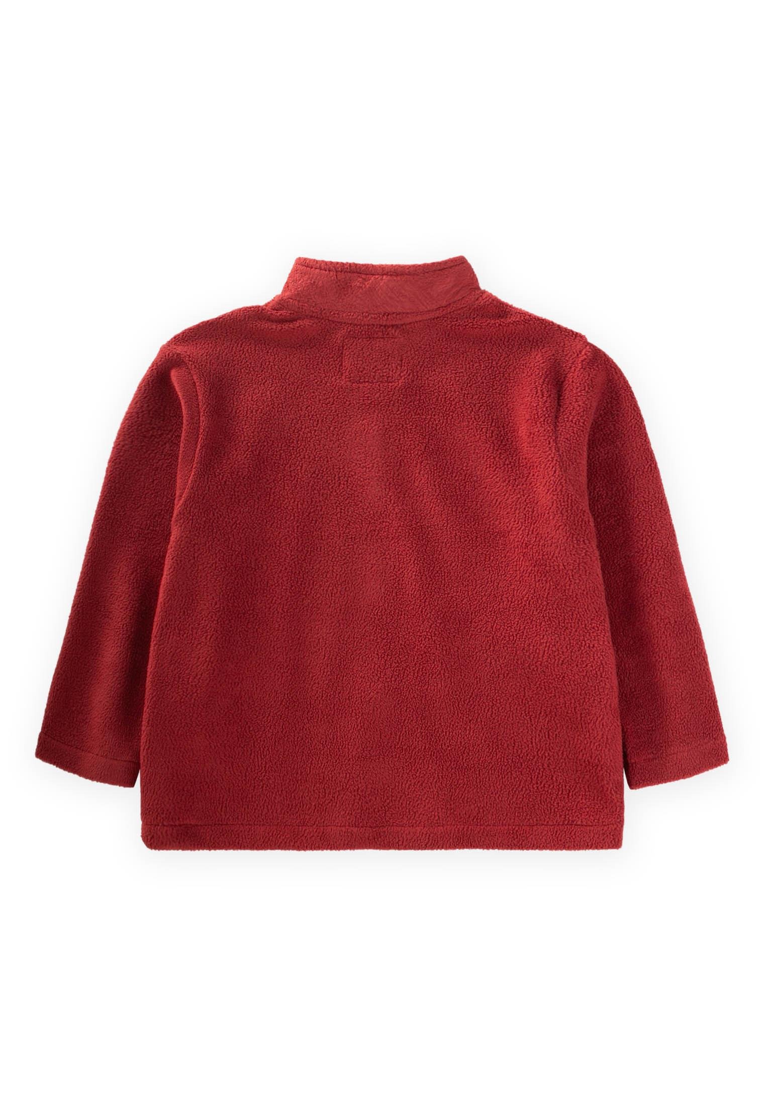 CigitYakalı Fermuarlı Polar 2-8 Yaş BORDO