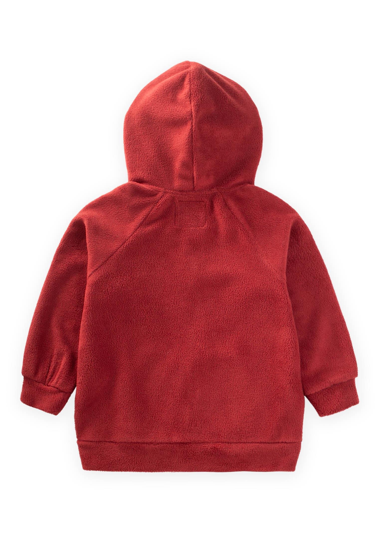 CigitKapşonlu Fermuarlı Polar 2-10 Yaş BORDO