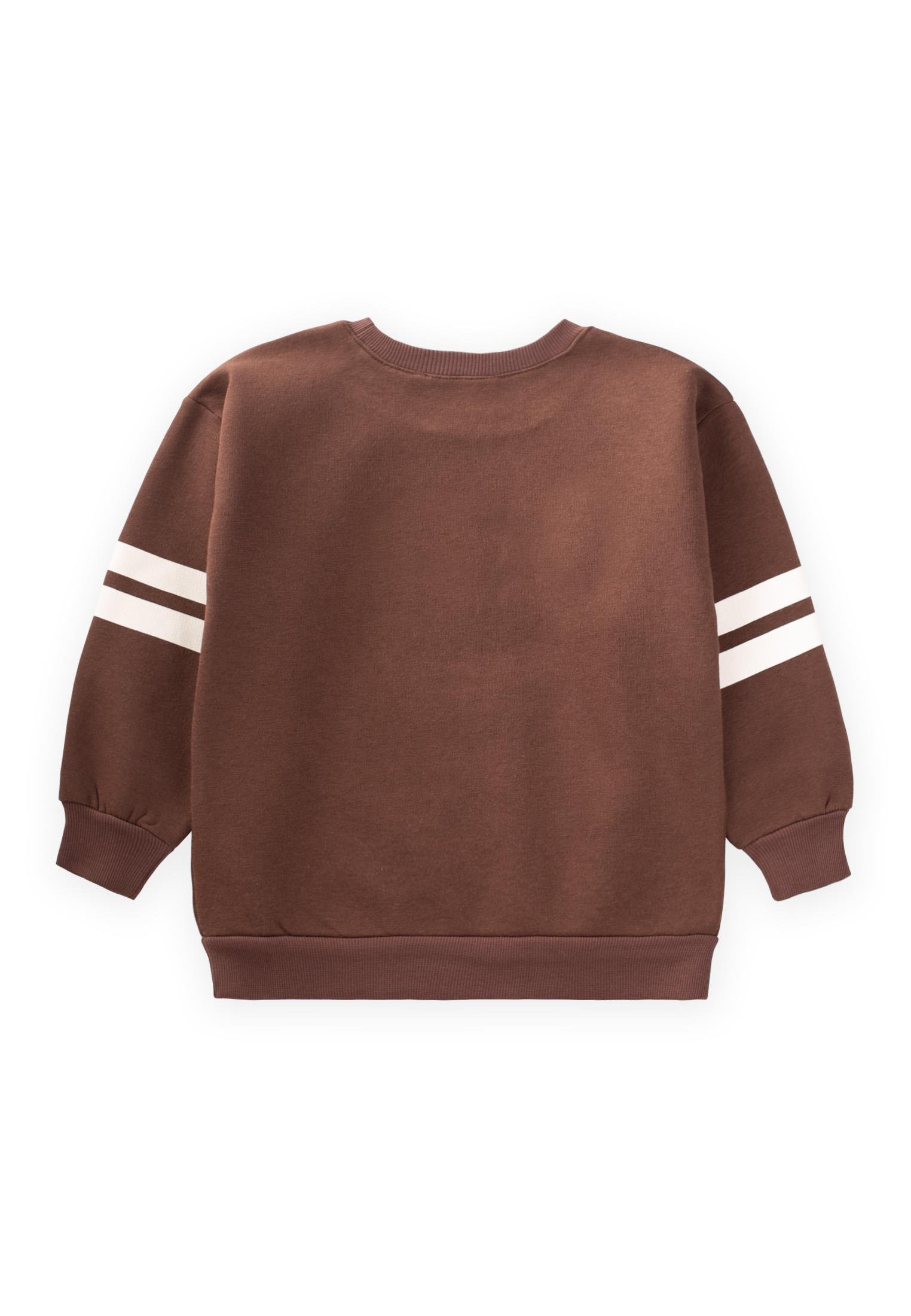 CigitA Baskılı Sweatshırt 2-10 Yaş KAHVE