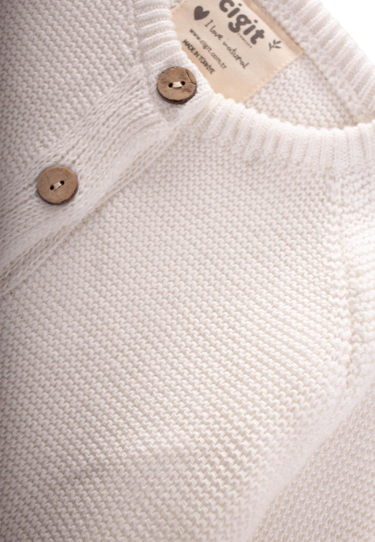 CigitLinks Triko Hırka 1-5 Yaş EKRU