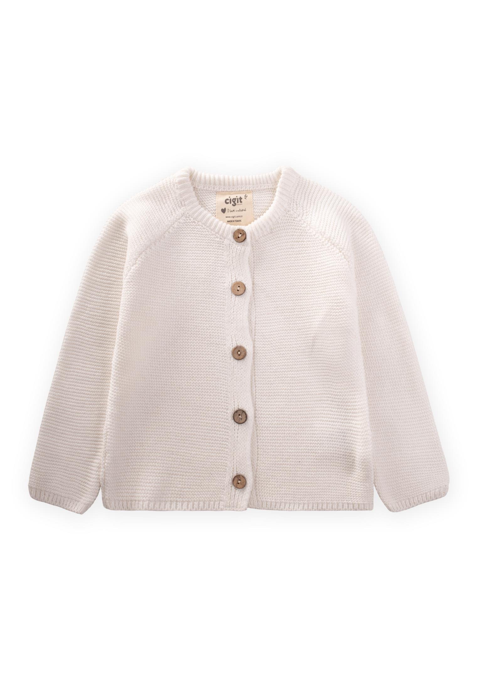 CigitLinks Triko Hırka 1-5 Yaş EKRU