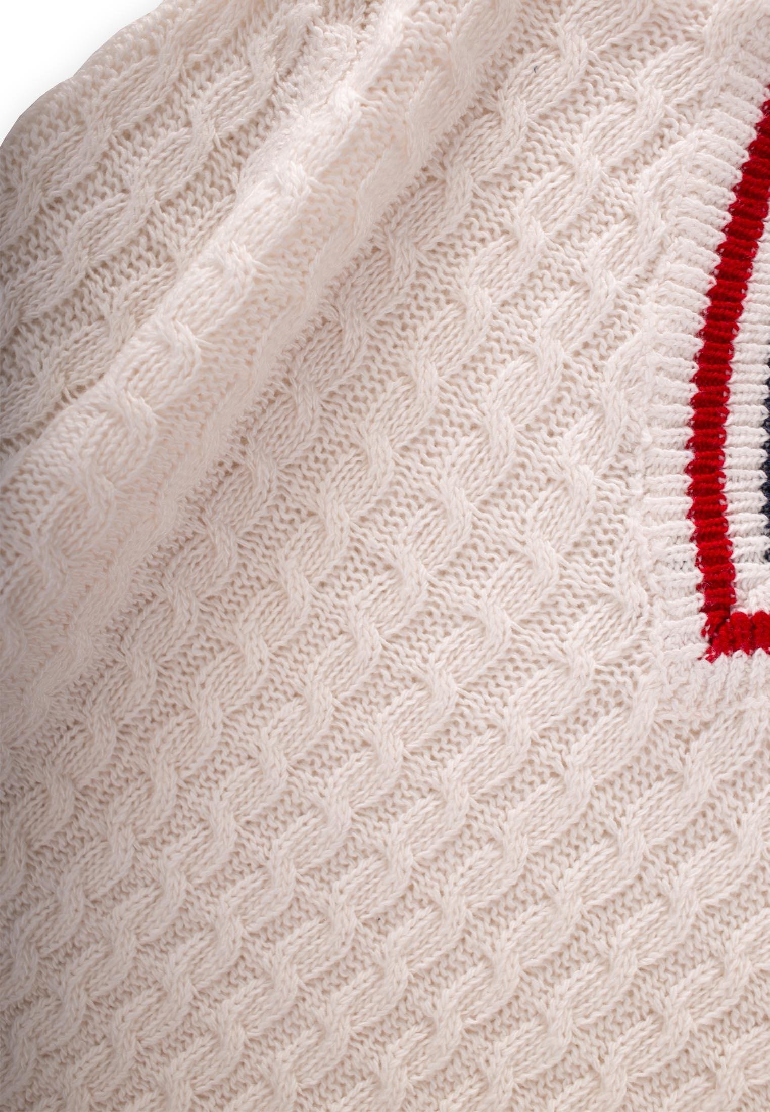 CigitSaç Örgü V Yaka Kazak 2-9 Yaş EKRU