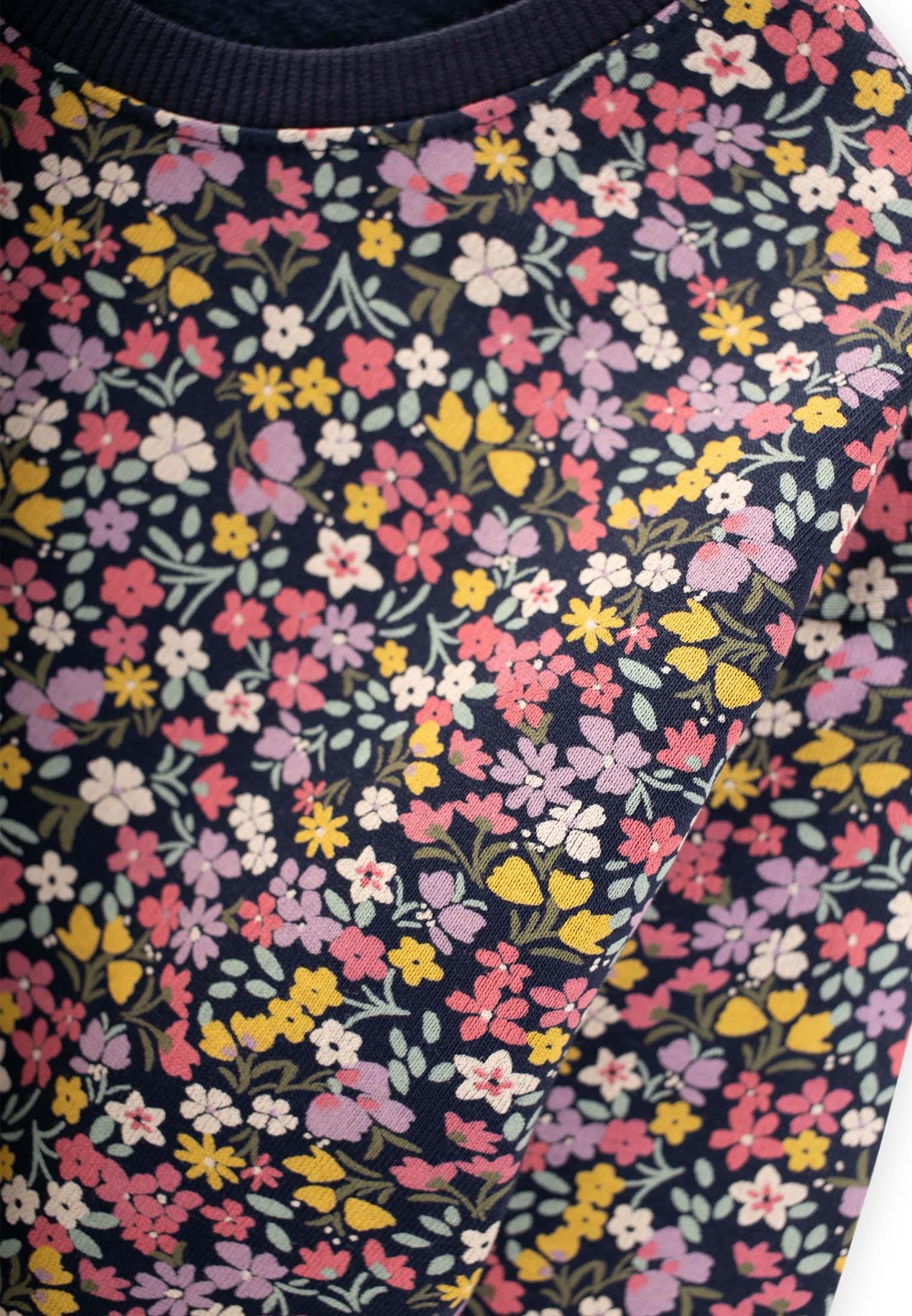 CigitDesenli Sweatshırt Takım 4-12 Yaş LACİVERT