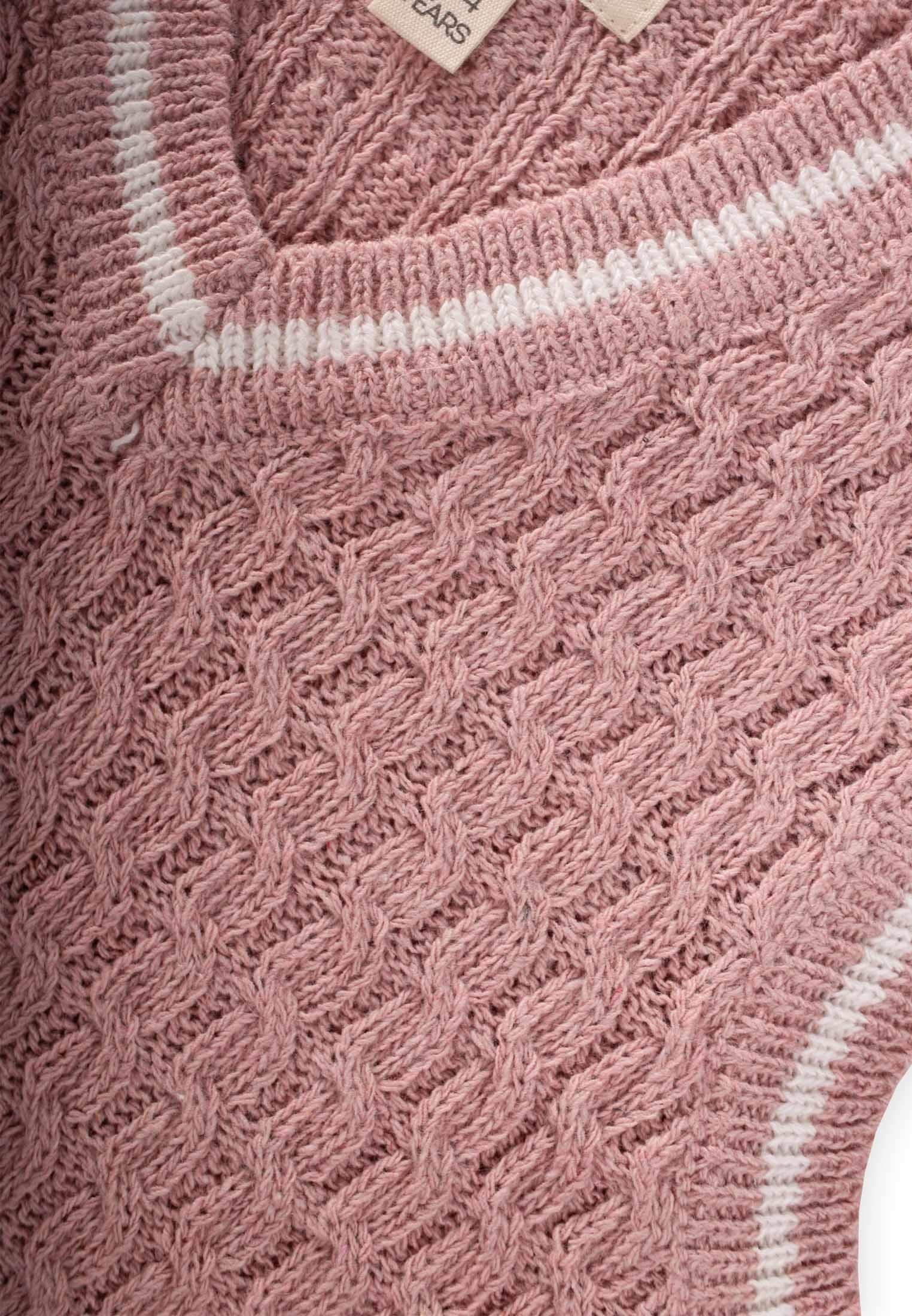 CigitSaş Örgü Triko Süeter 3-9 Yaş PUDRA PEMBE