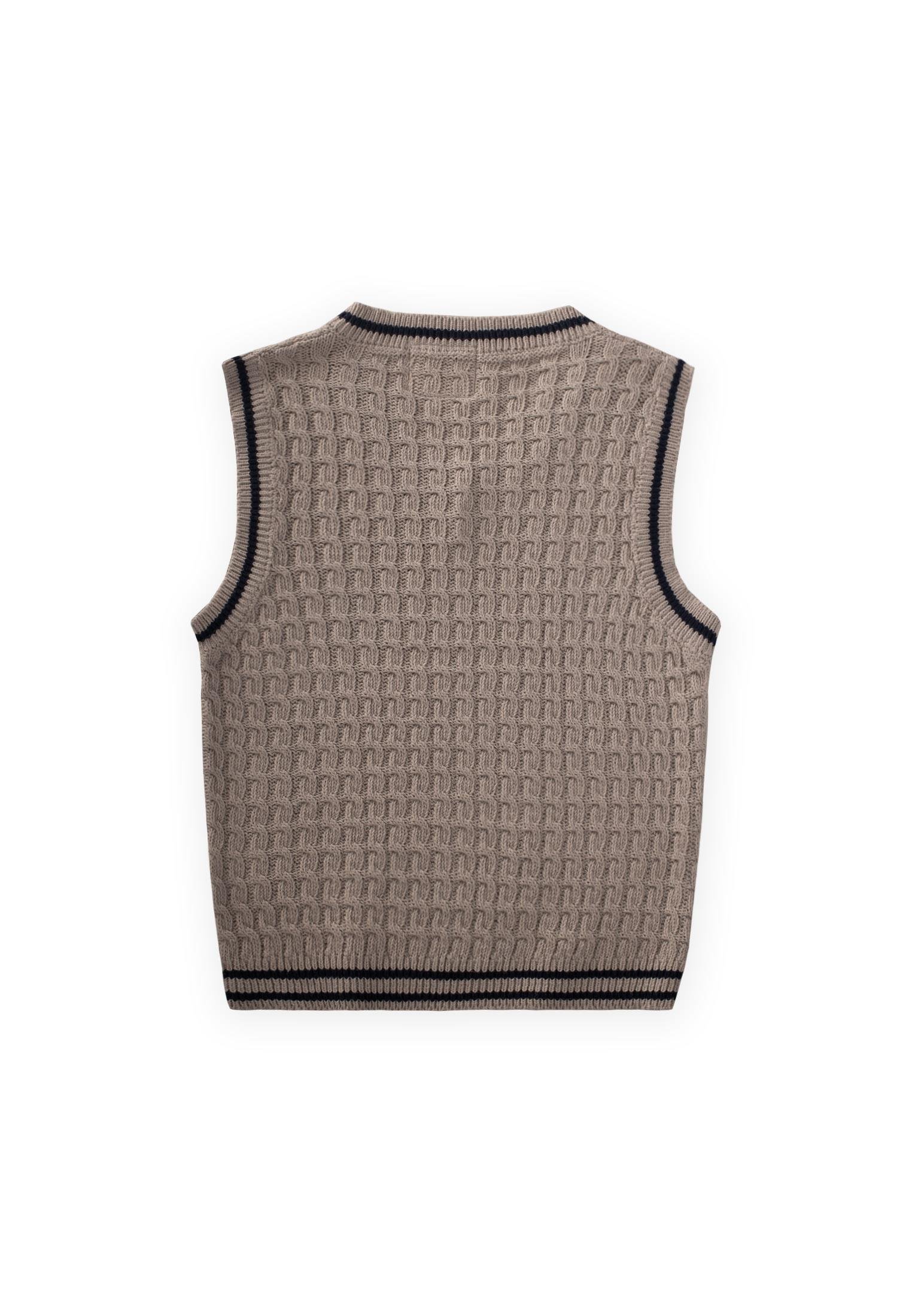 CigitSaş Örgü Triko Süeter 3-9 Yaş BEJ