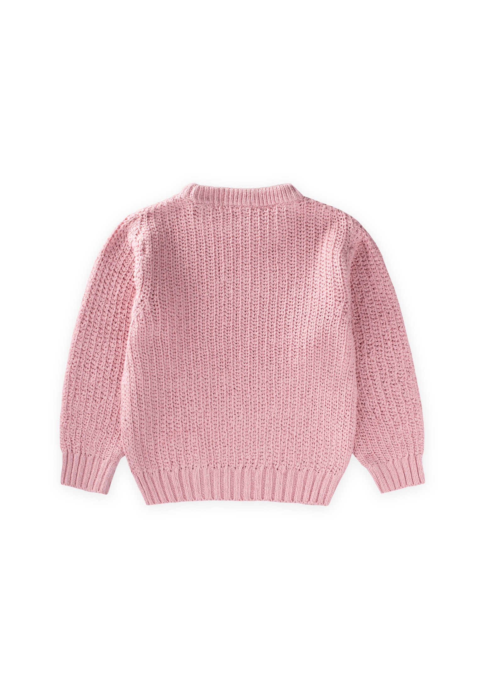 CigitBisiklet Yaka Selanik Triko Kazak 2-8 Yaş PUDRA PEMBE