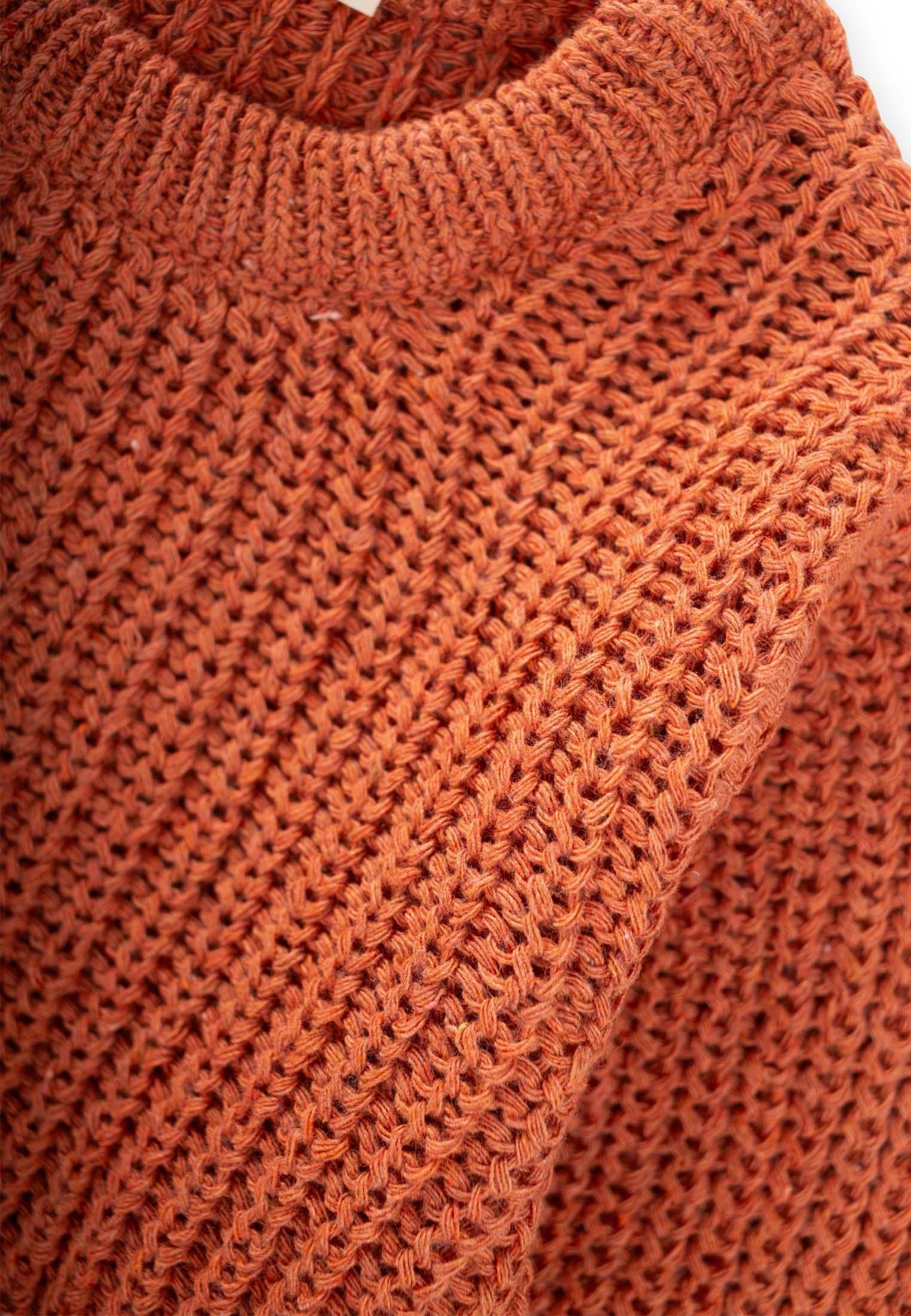 CigitBisiklet Yaka Selanik Triko Kazak 2-8 Yaş KİREMİT