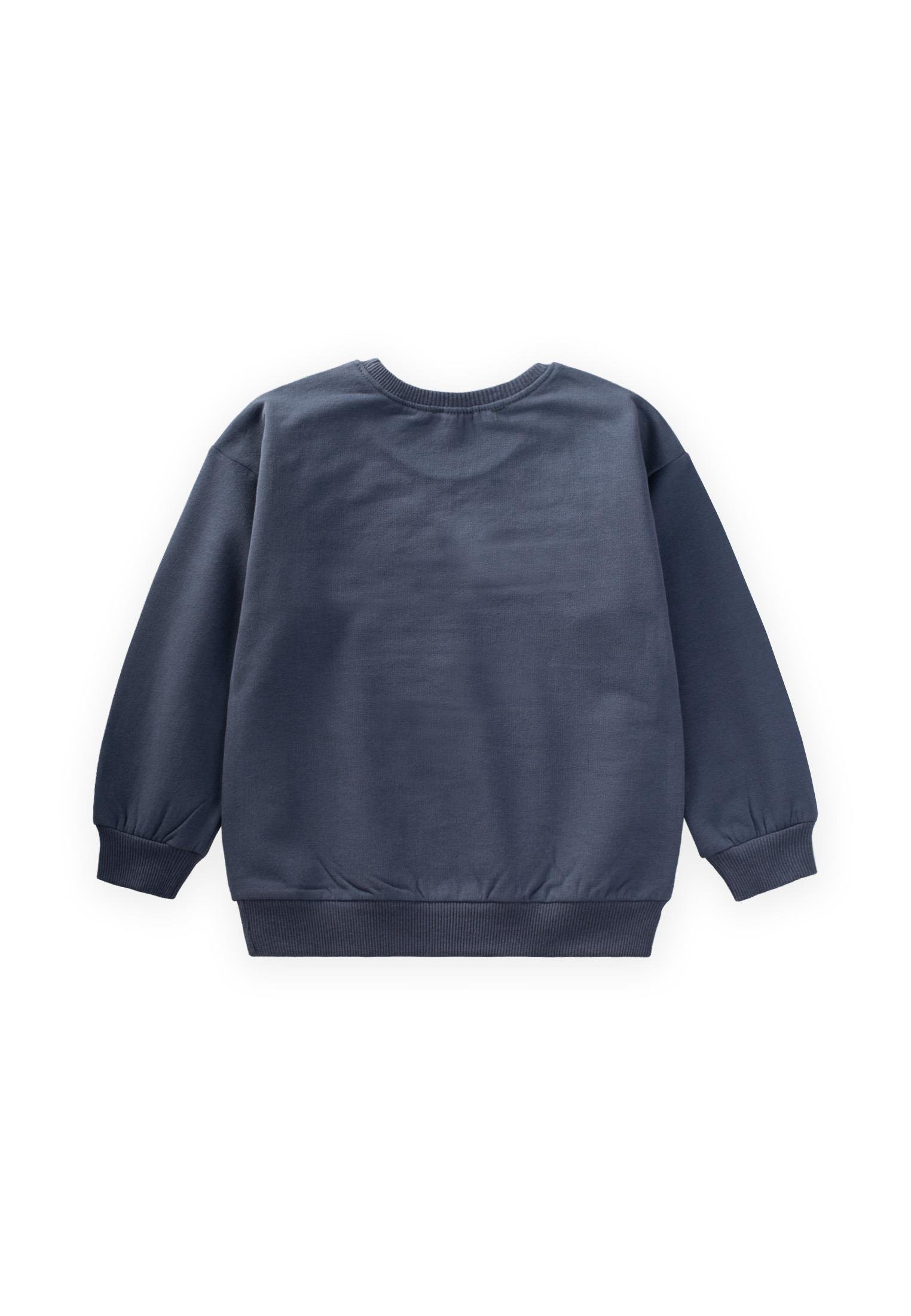 CigitÇiçek Nakışlı Sweatshırt 2-7 Yaş LACİVERT