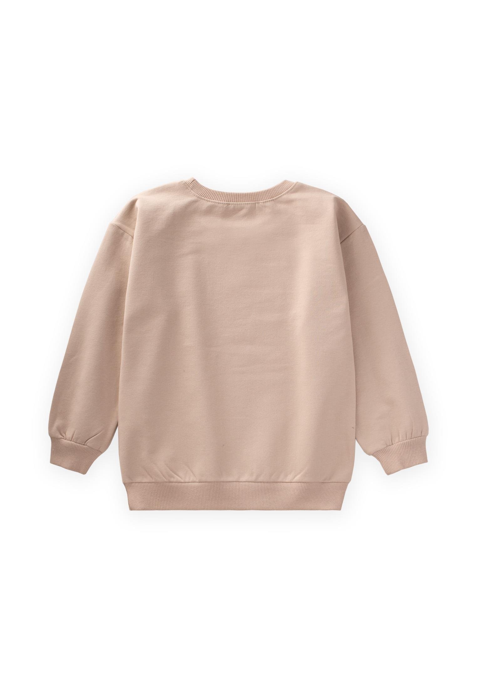 CigitBaskılı Sweatshırt 4-12 Yaş BEJ