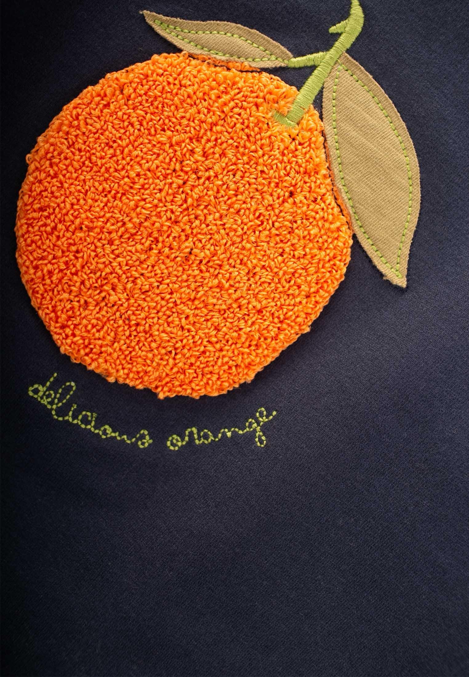 CigitSüzene Nakışlı Sweatshirt 1-7 Yaş ANTRASİT