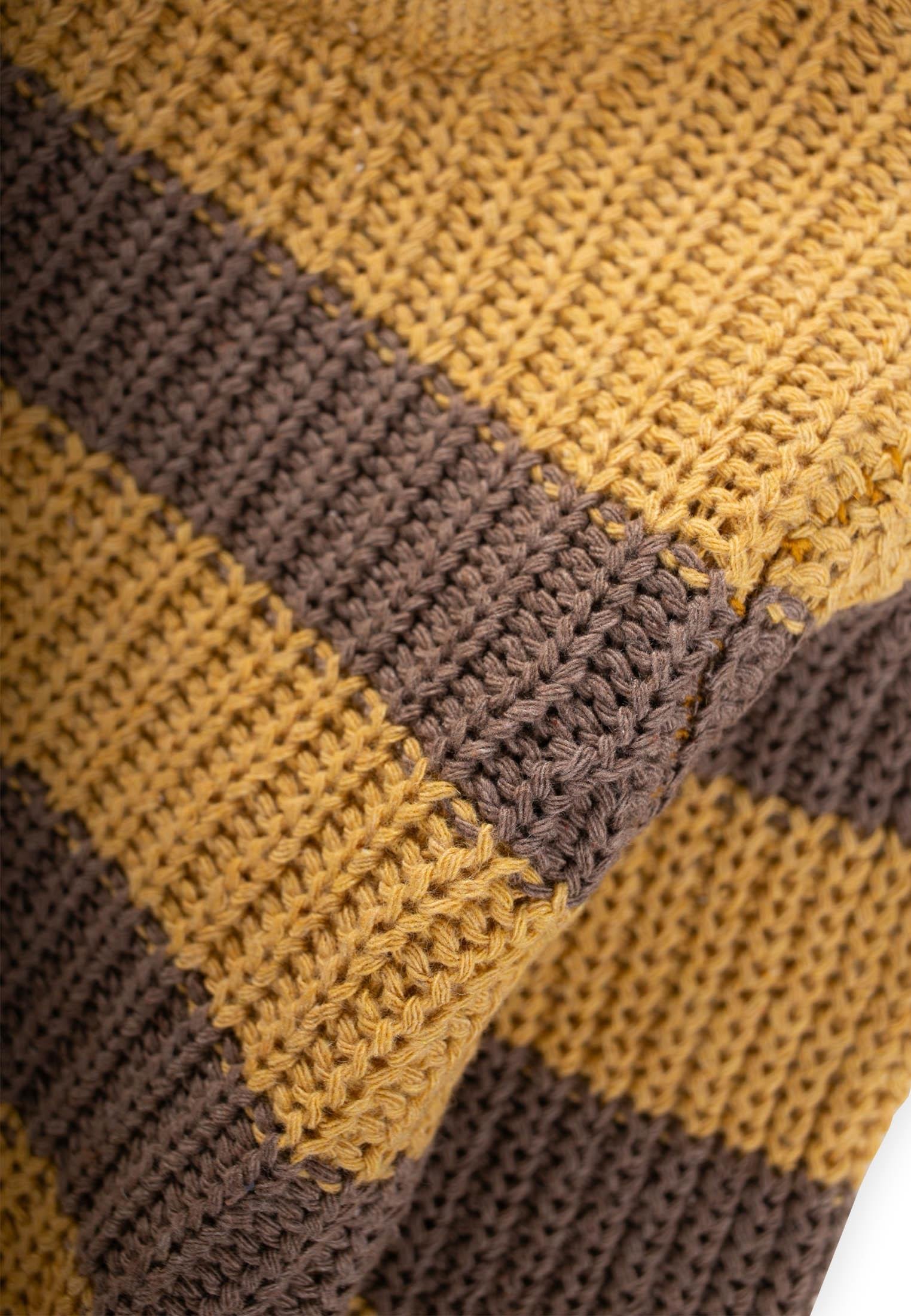 CigitSelanik Çizgili Triko Kazak 2-8 Yaş HARDAL SARI