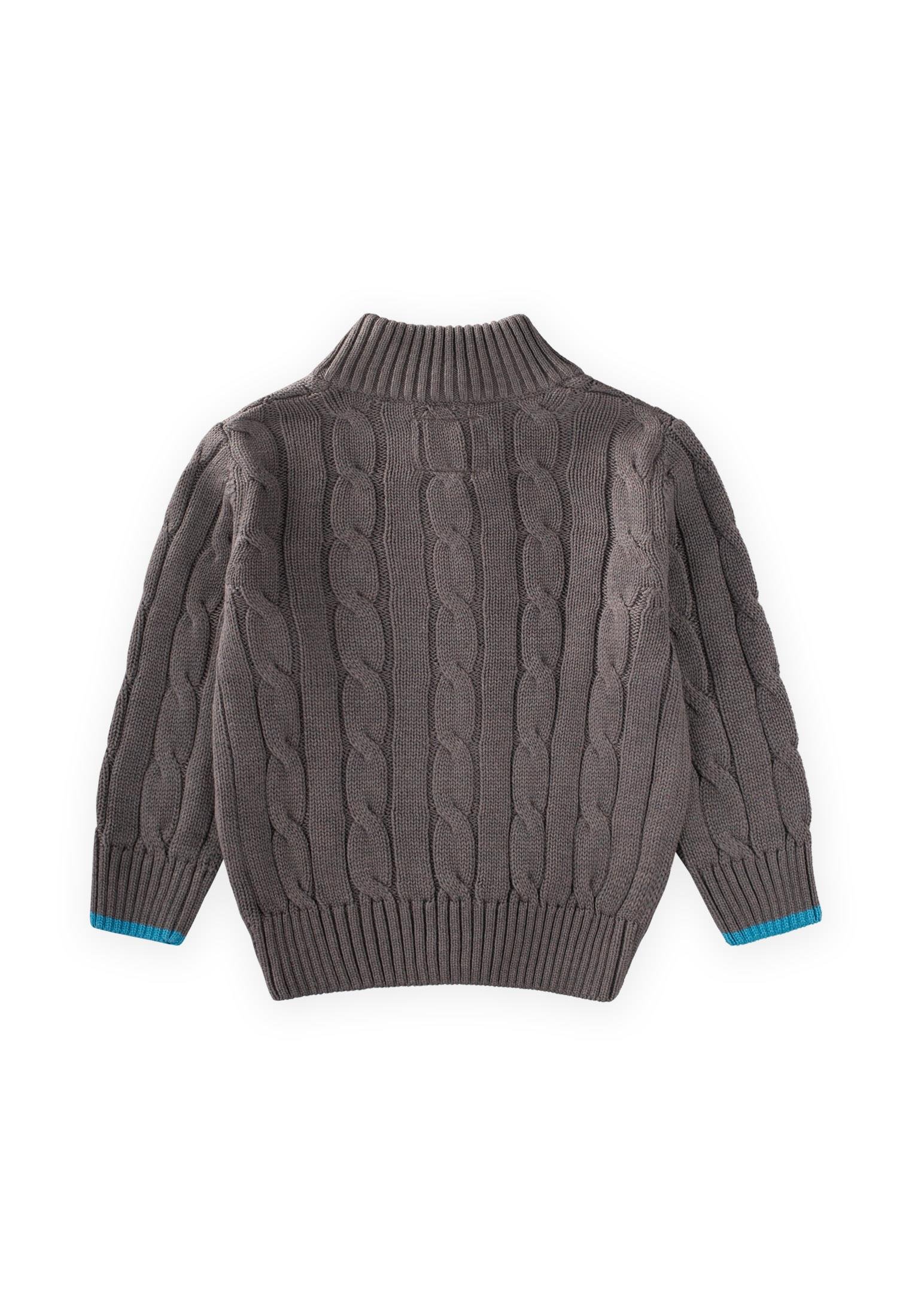 CigitSaç Örgü Triko Hırka 2-11 Yaş A GRİ