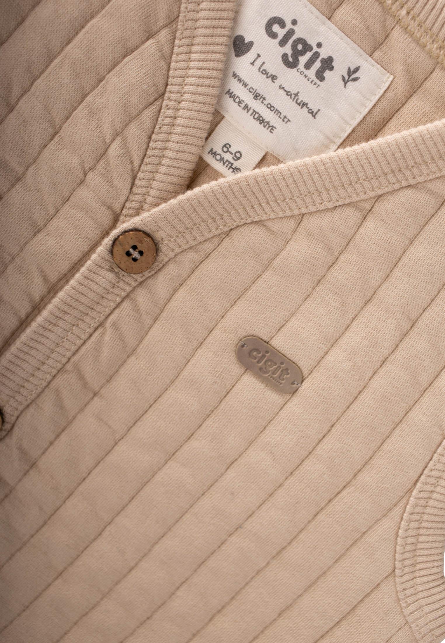 CigitKapitone Yelek 0-4 Yaş BEJ