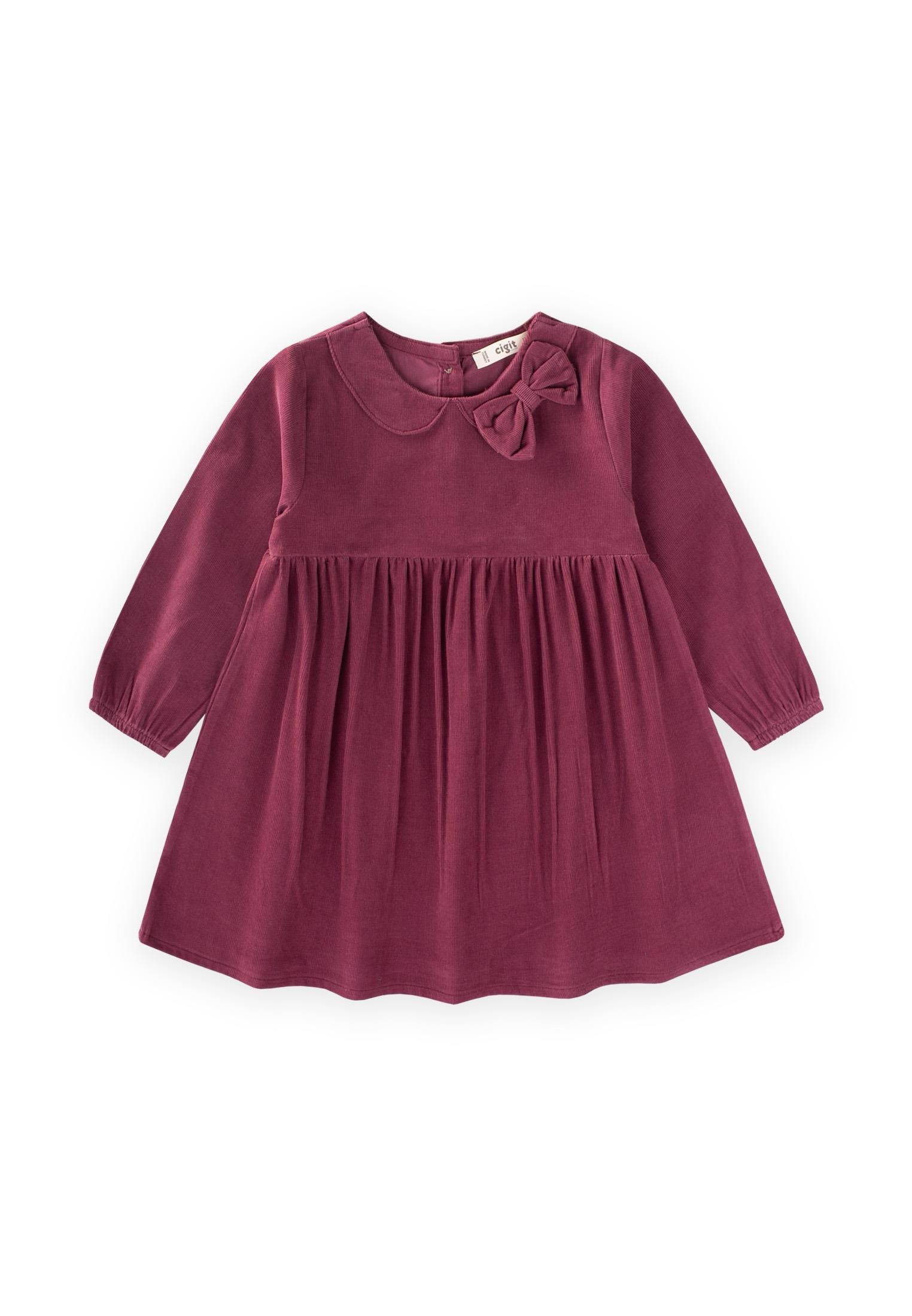 CigitKadife Elbise 1-8 Yaş MÜRDÜM