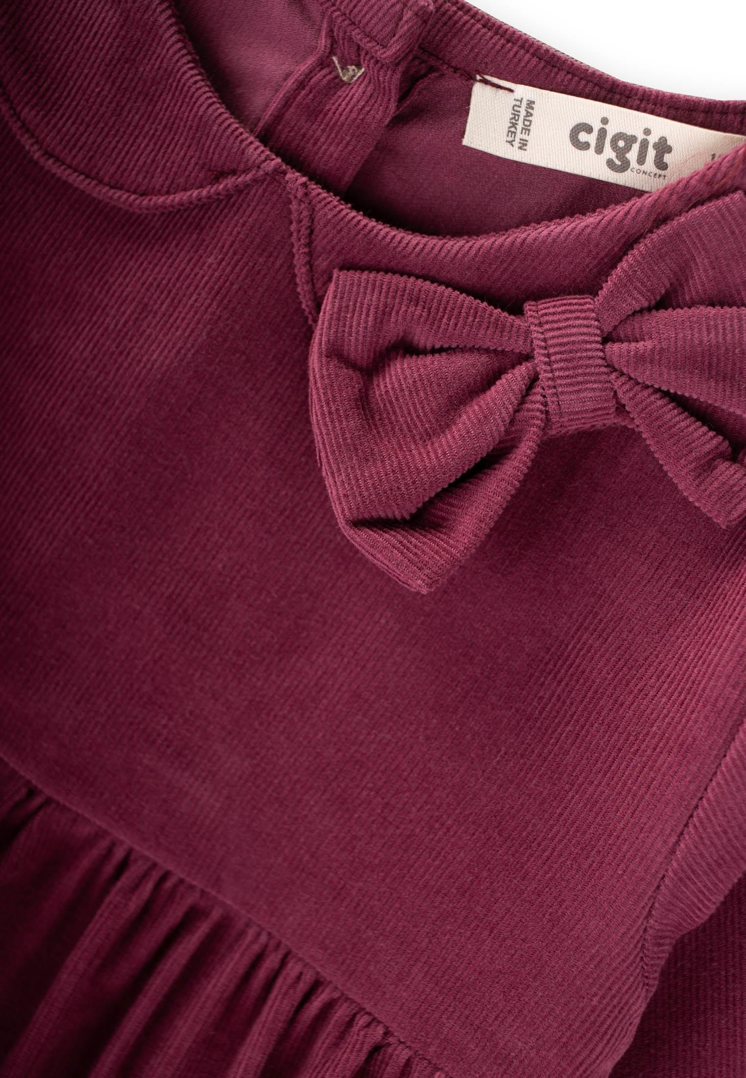 CigitKadife Elbise 1-8 Yaş MÜRDÜM