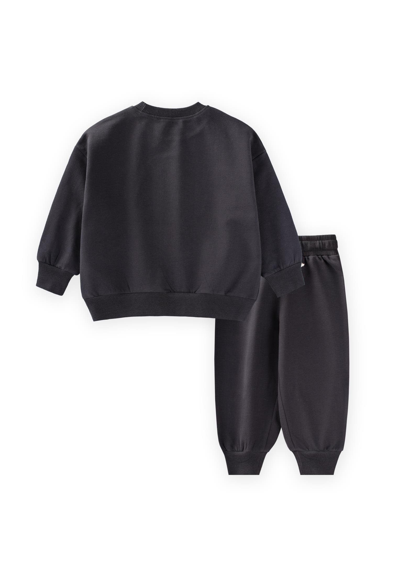 CigitRoket Aplikeli Sweatshırt Takım 1-6 Yaş ANTRASİT