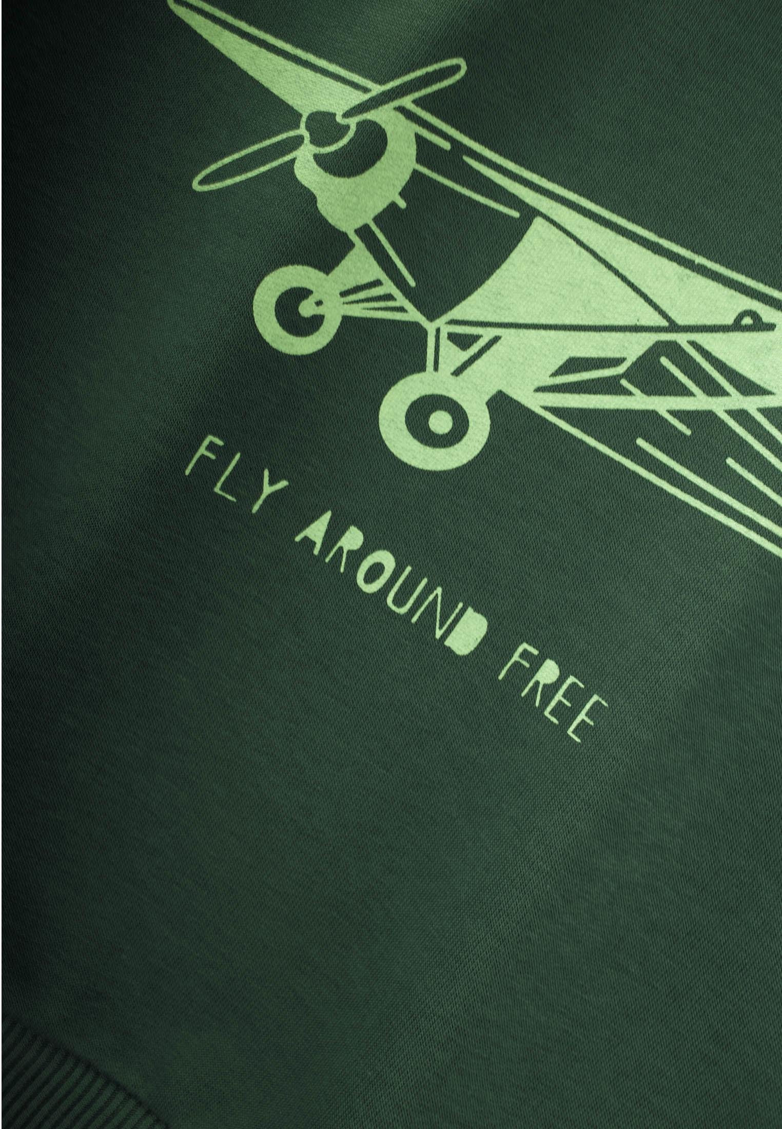 CigitPlanör Baskılı Sweatshırt Takım 2-10 Yaş HAKİ YEŞİL