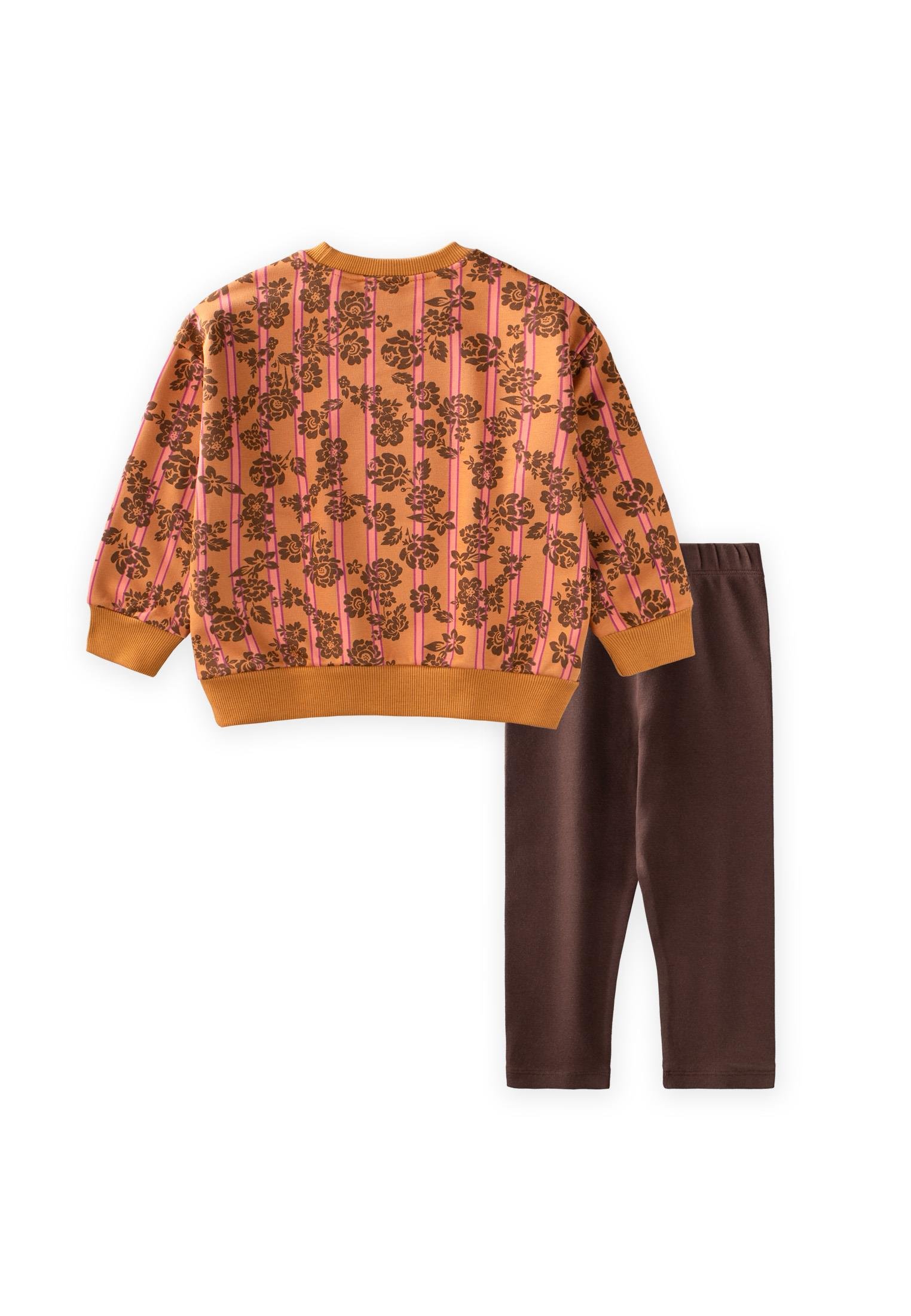 CigitTaytlı Sweatshırt Takım 2-10 Yaş CAMEL