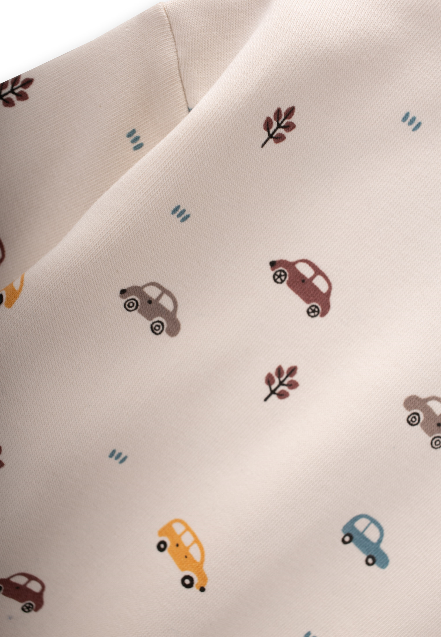 CigitAraba Baskılı Sweatshırt Takım 1-5 Yaş BEJ