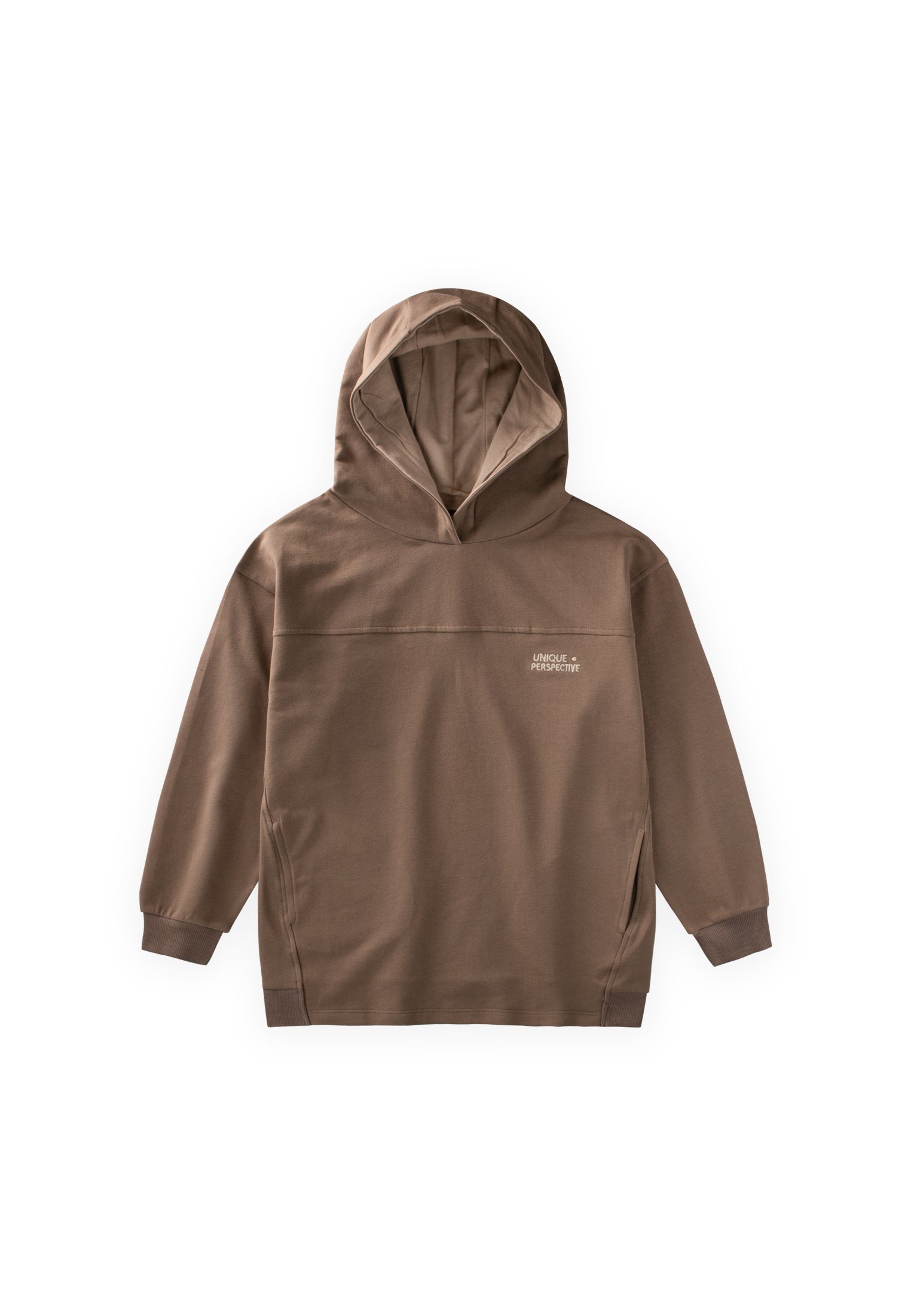 CigitKapşonlu Cepli Sweatshirt 8-12 Yaş VİZON