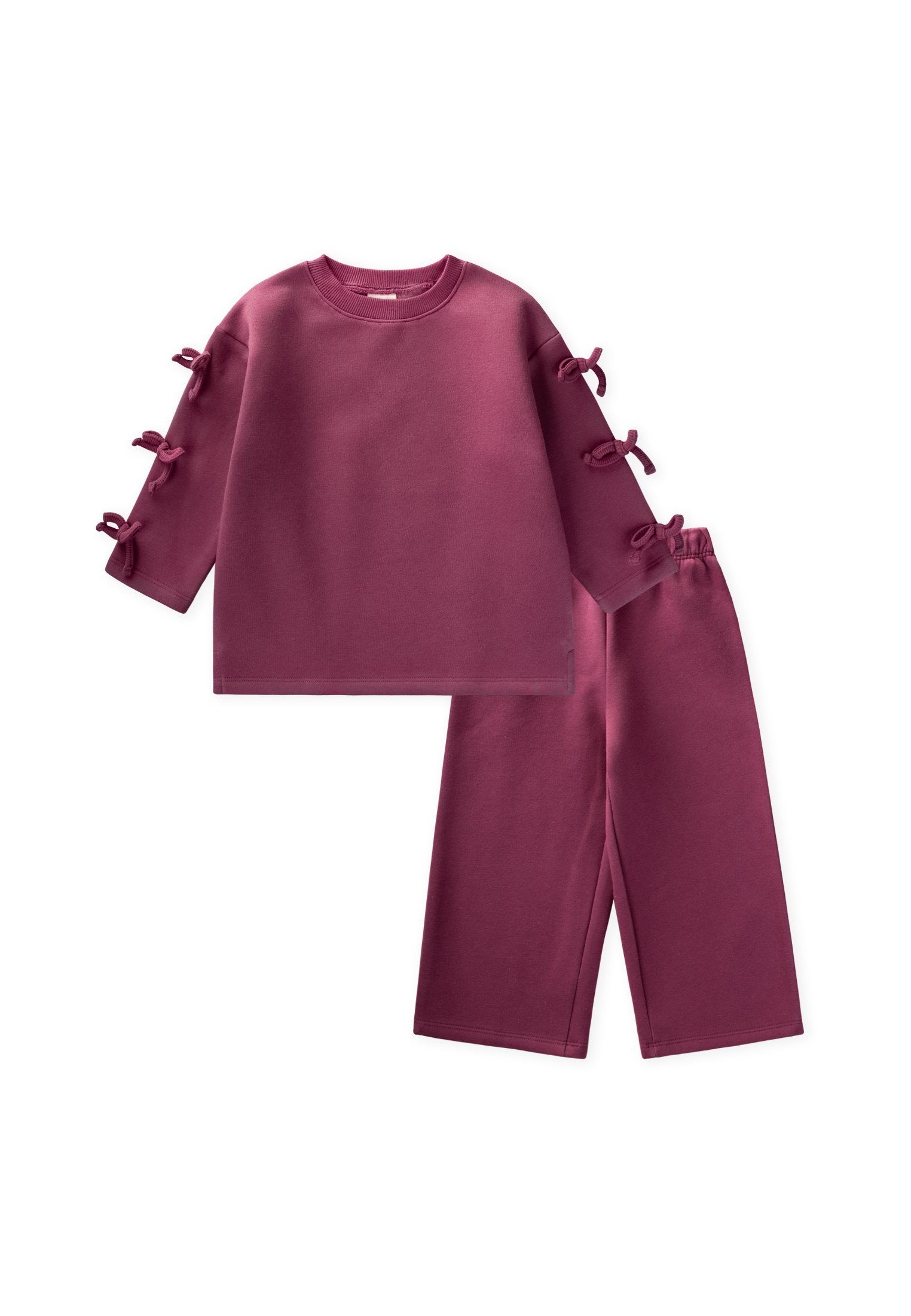 CigitŞardonlu Sweatshirt Takım 2-8 Yaş FUŞYA