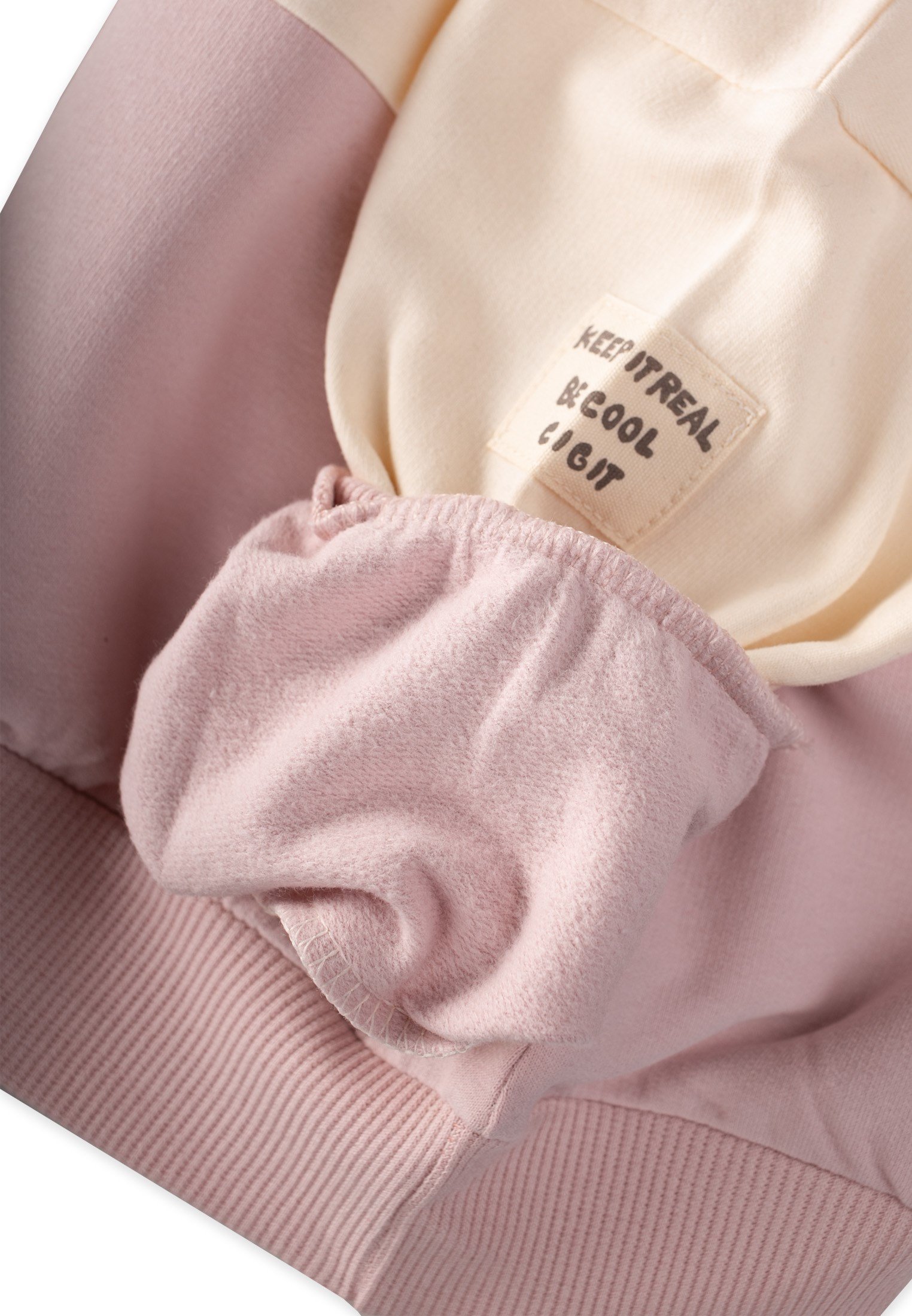 Cigitİçi Şardonlu Garnili Sweatshirt Takım 2-8 Yaş EKRU