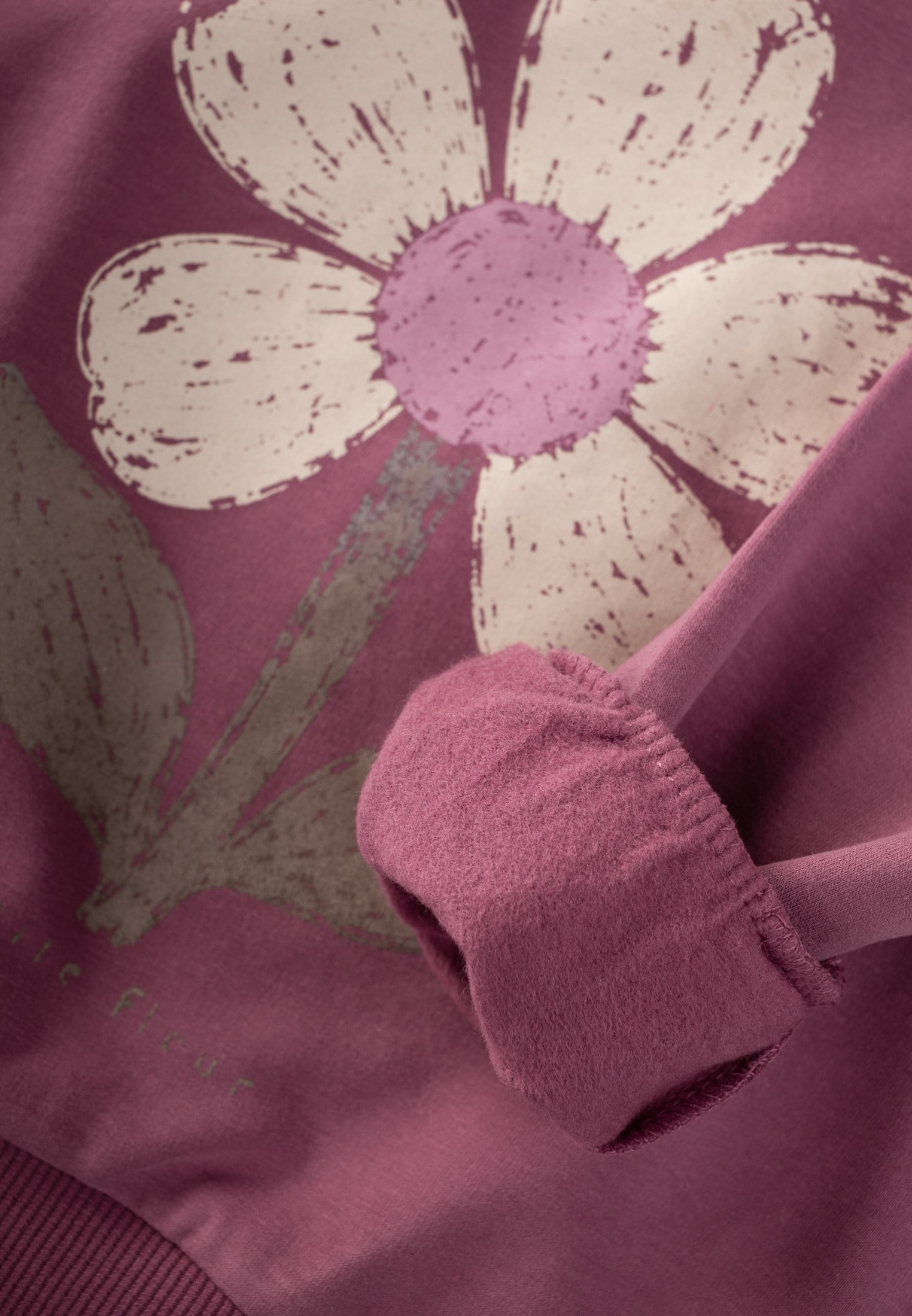 CigitDesenli Sweatshirt Takım 8-12 Yaş ANTİK PEMBE