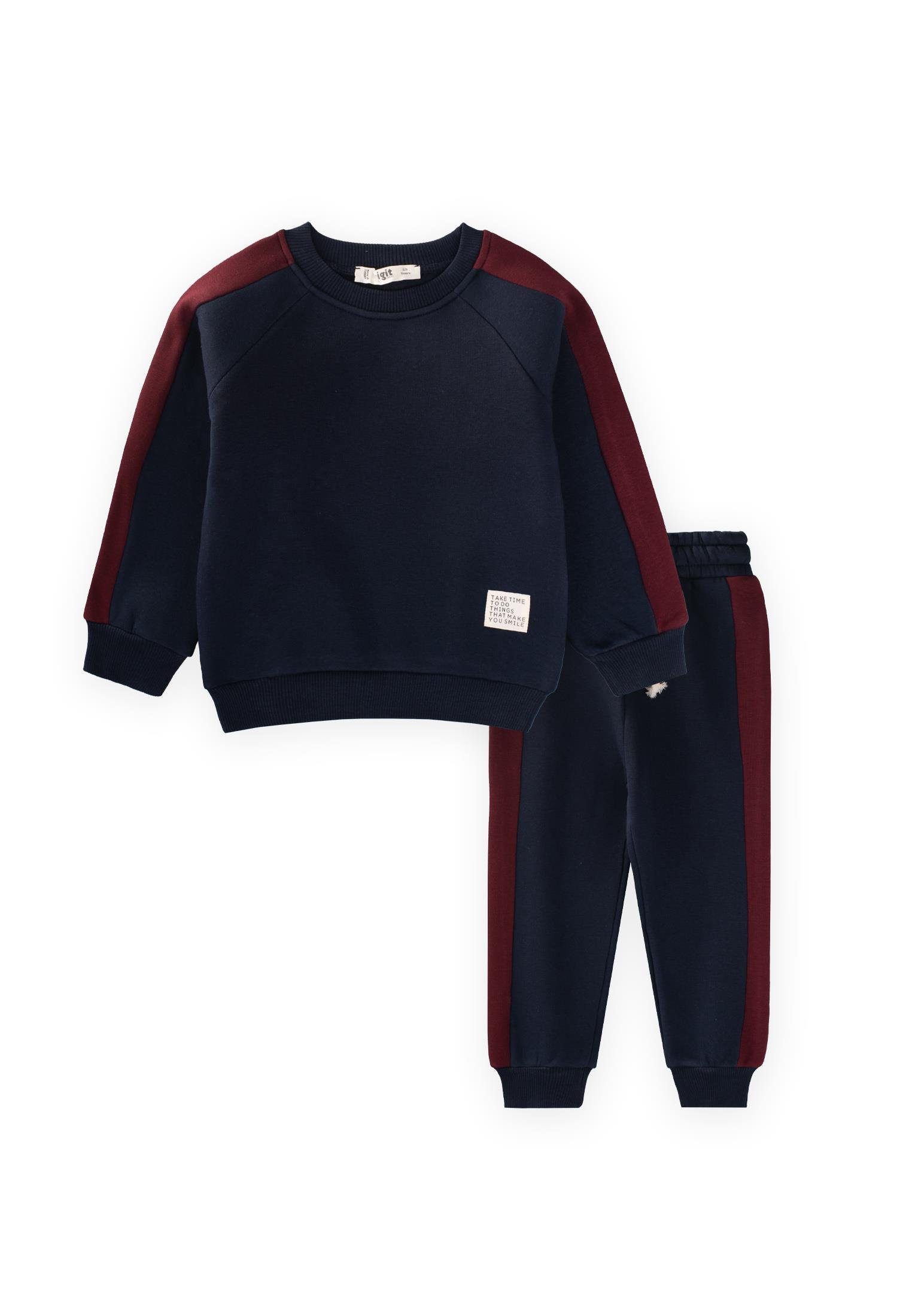 CigitGarnili Sweatshırt Takım 2-8 Yaş LACİVERT