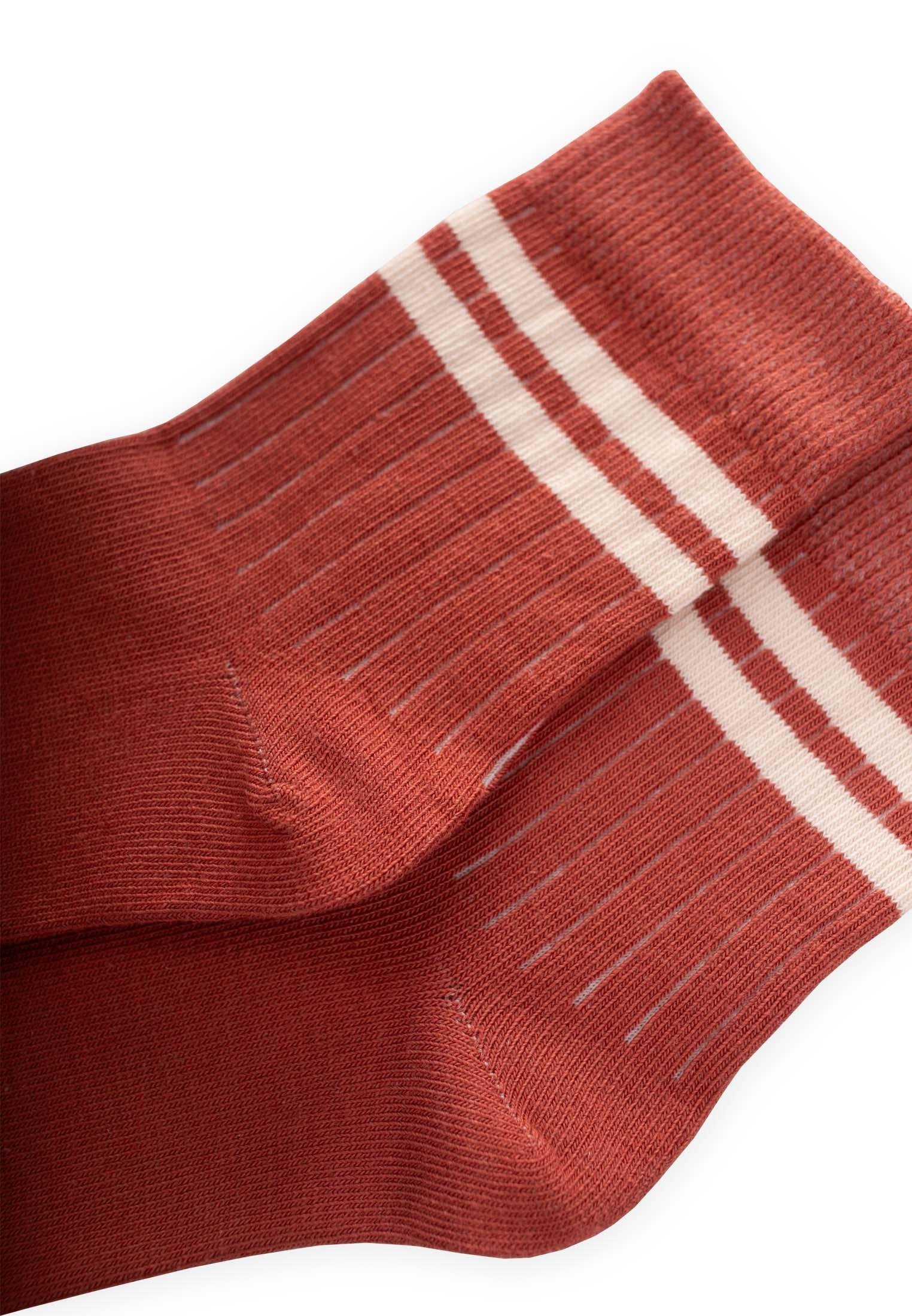 CigitHam Çizgili Soket 3-8 Yaş KİREMİT