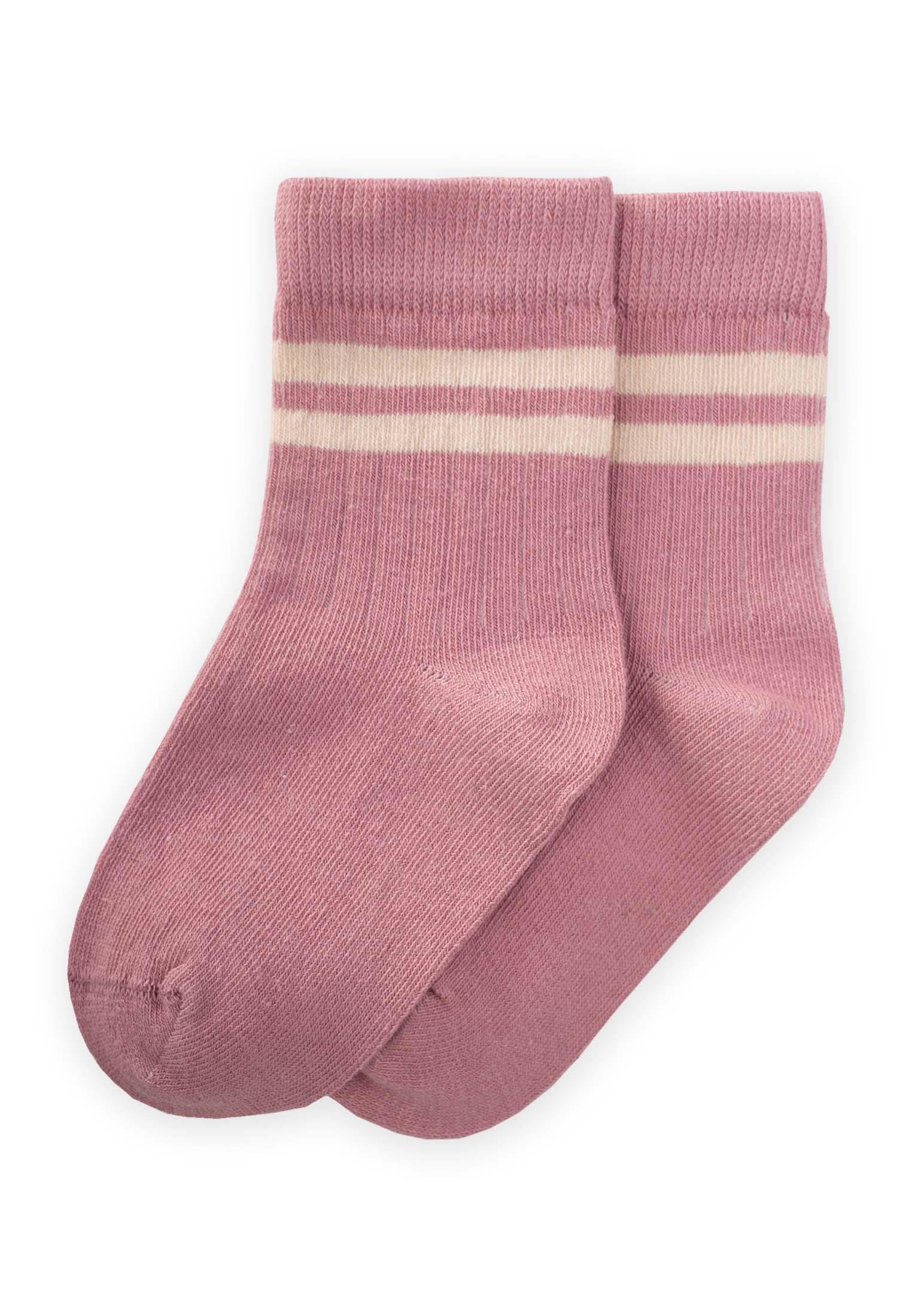 CigitHam Çizgili Soket 3-8 Yaş GÜL KURUSU