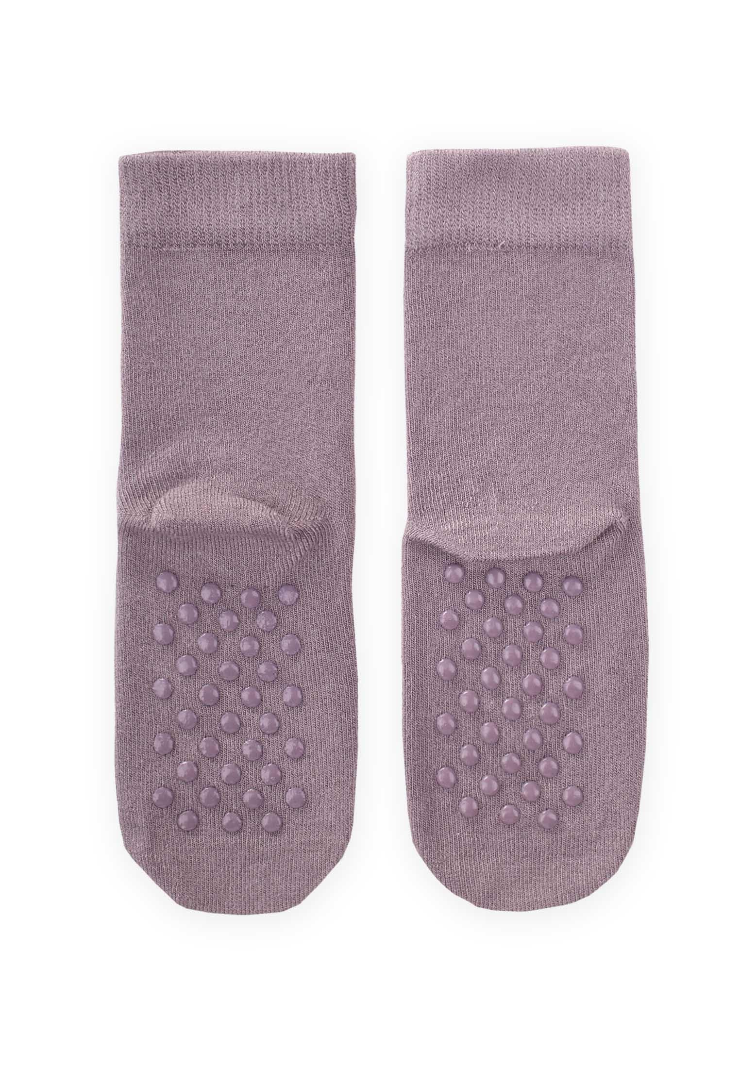 CigitTabanı ABS li Bambu Çocuk Çorabı GRİ