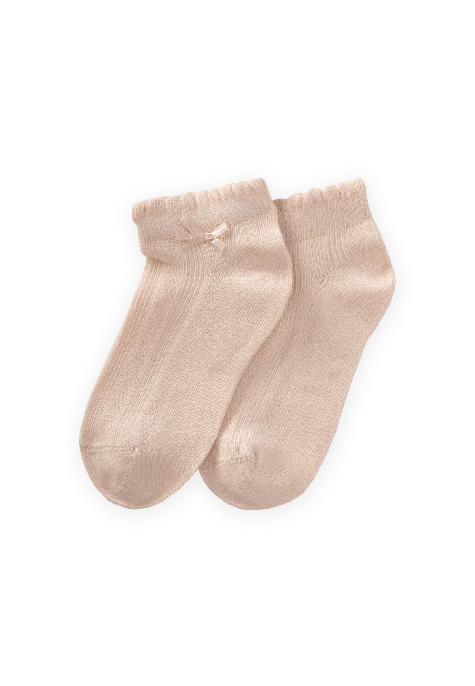 CigitKabartma Fiyoklu Çocuk Patik Çorap 5-12 Yaş KUM