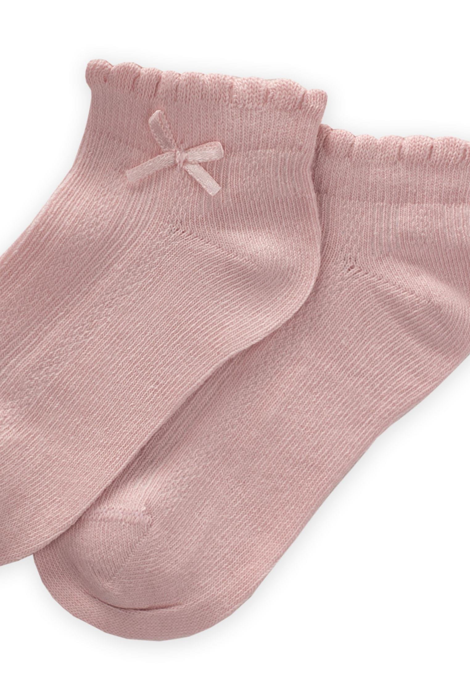 CigitKabartma Fiyoklu Çocuk Patik Çorap 5-12 Yaş PUDRA