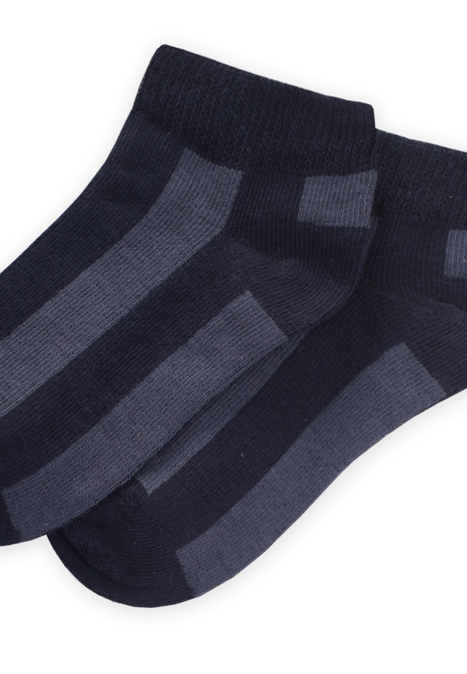 CigitKalın Çizgili Çocuk Patik Çorabı 5-12 Yaş LACİVERT-İNDİGO