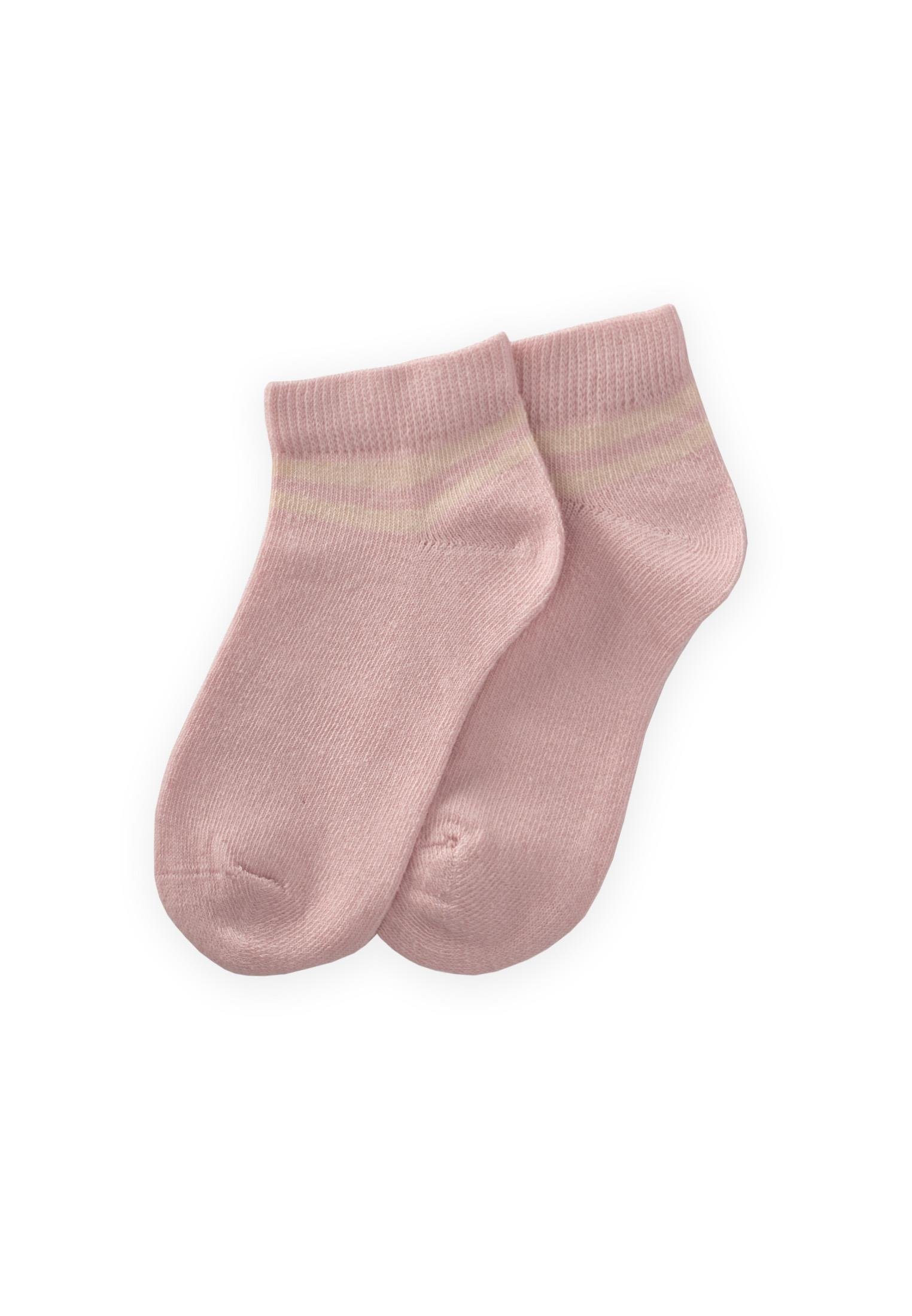 CigitHam Çizgili Çocuk Patik Çorabı 5-12 Yaş PUDRA