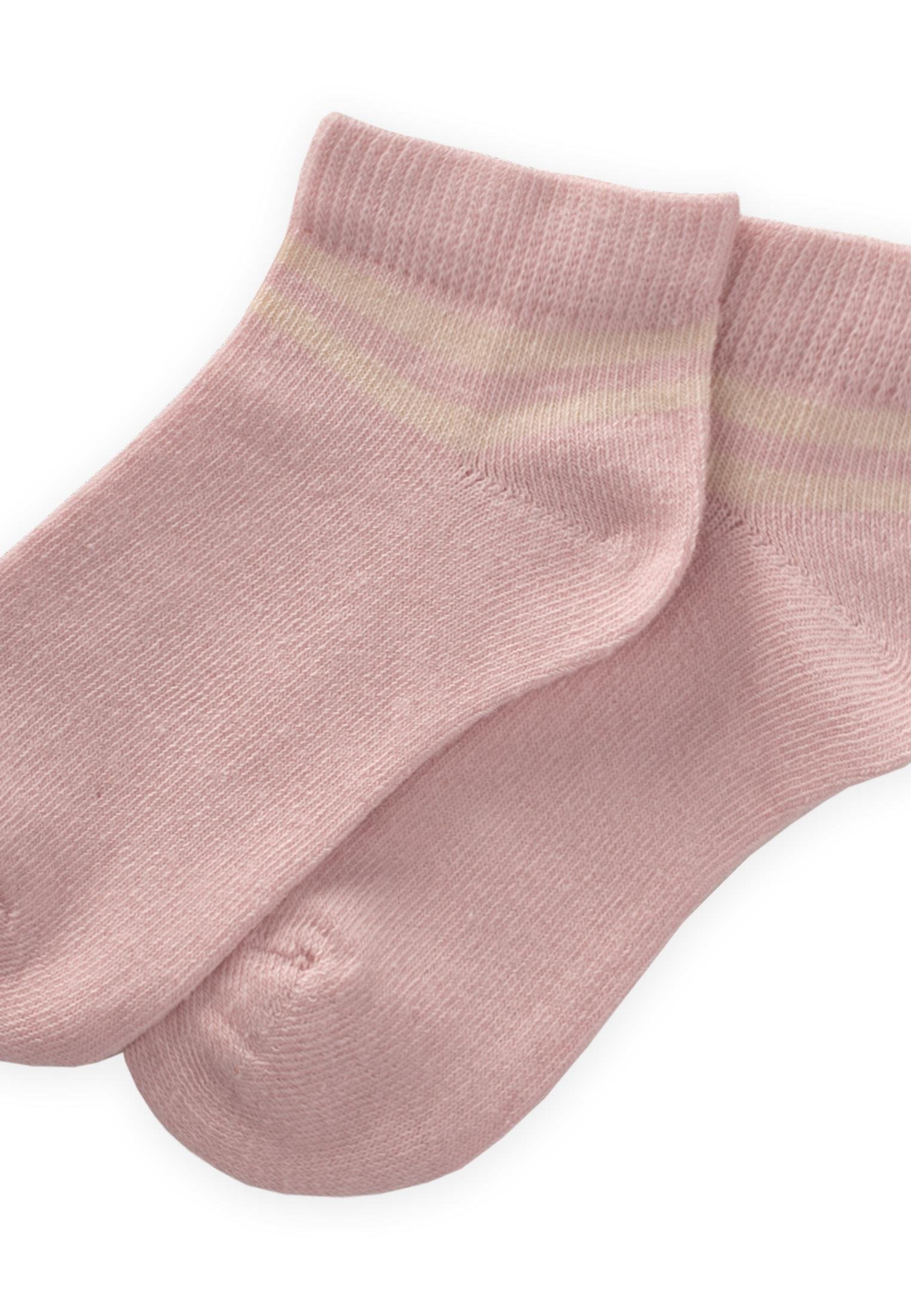 CigitHam Çizgili Çocuk Patik Çorabı 5-12 Yaş PUDRA