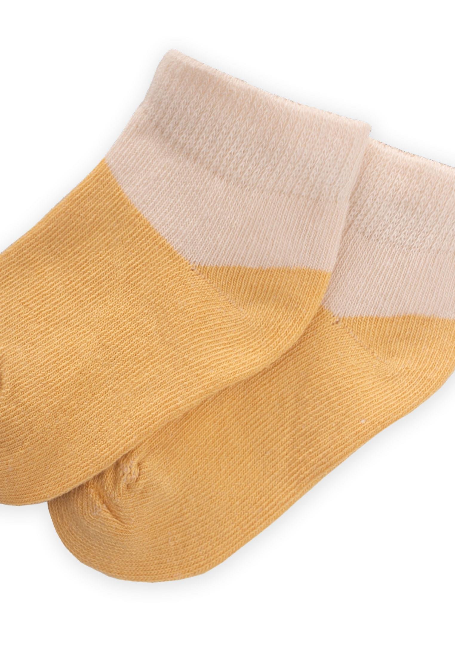 Cigitİki Renkli Bebe Patik Çorabı 0-4 Yaş HARDAL SARI