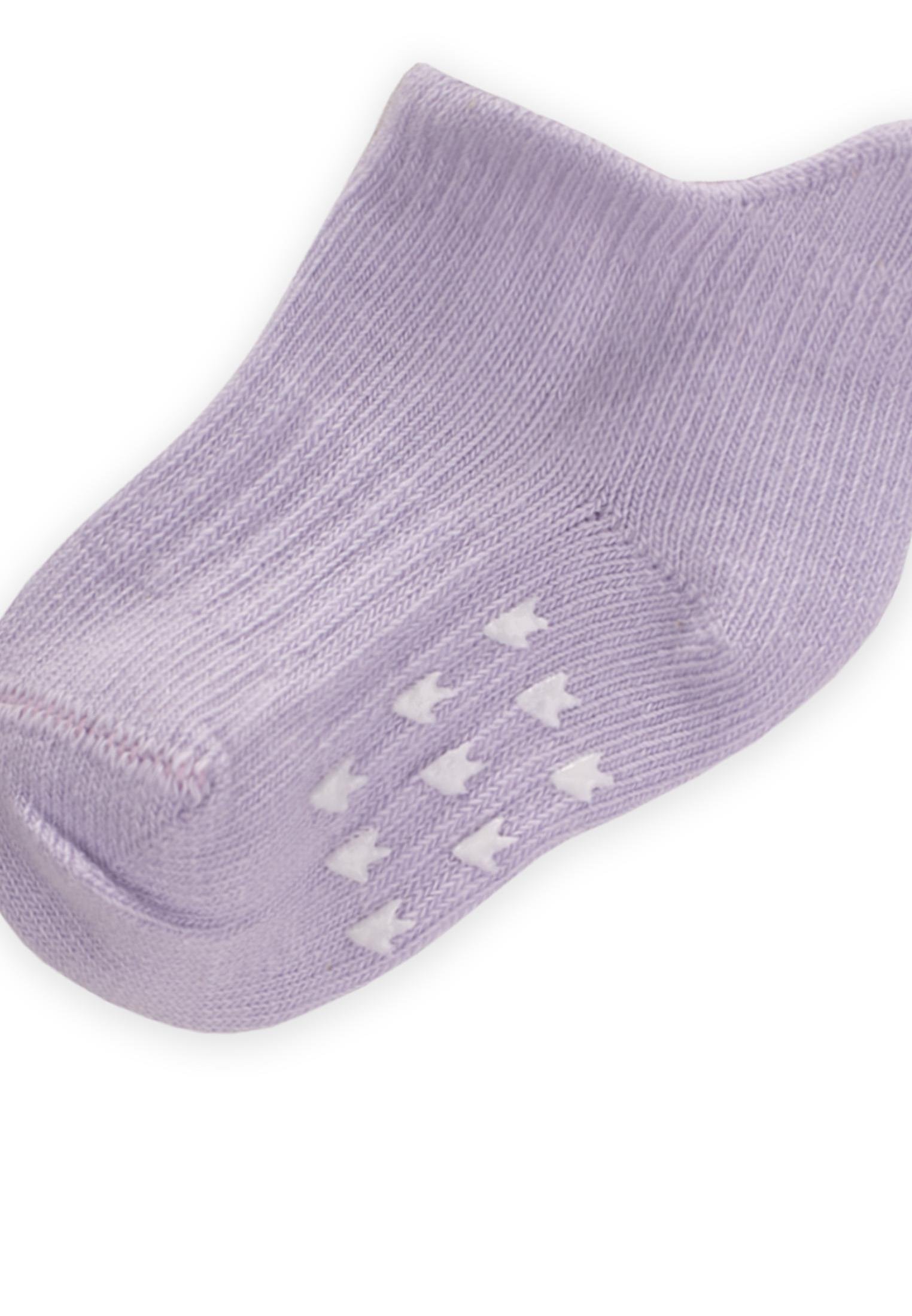 CigitABS Baskılı Bebe Patik Çorabı 0-4 Yaş LİLA