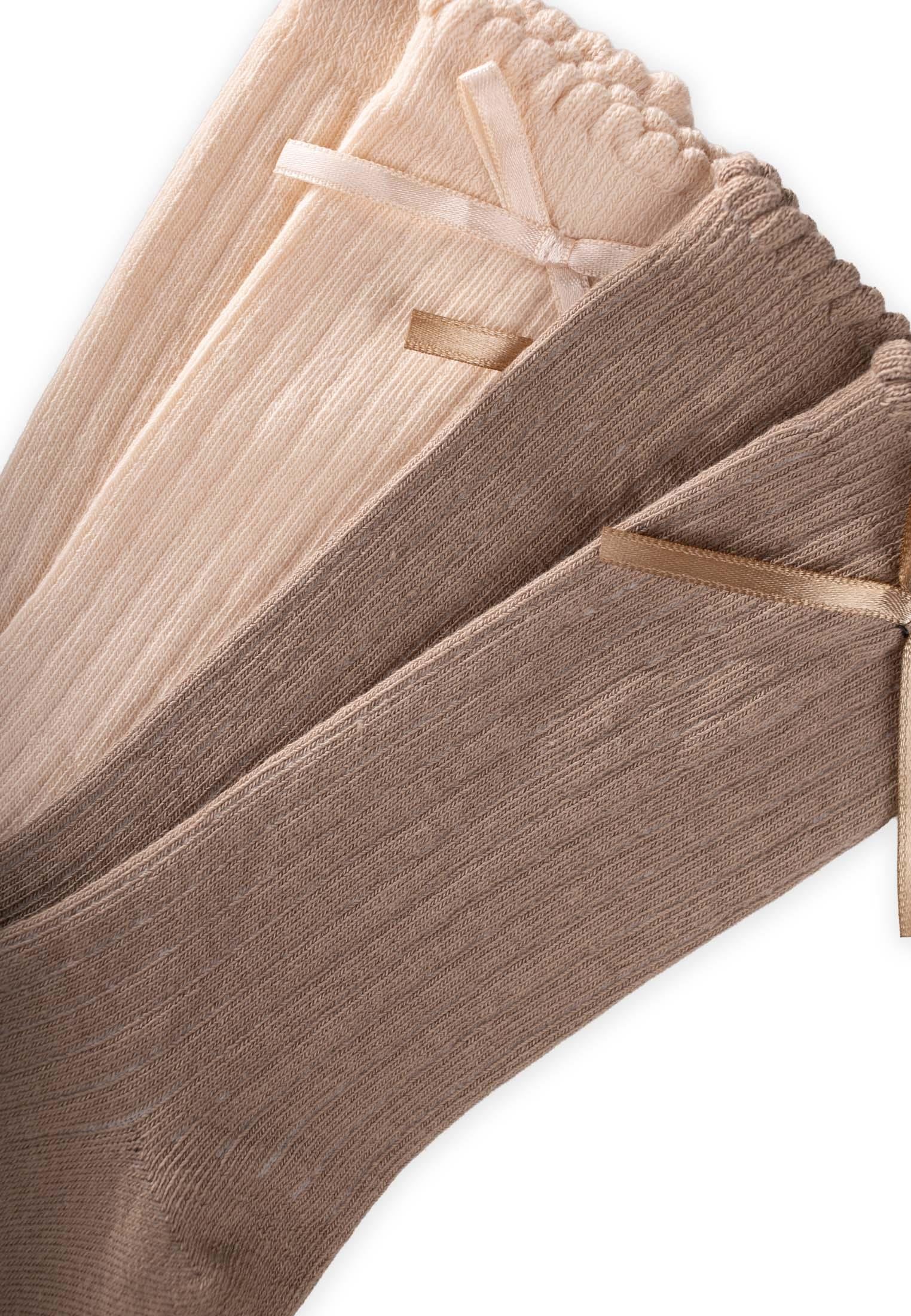 Cigitİkili Fiyoklu Soket Çorap 3-10 Yaş KUM-VİZON