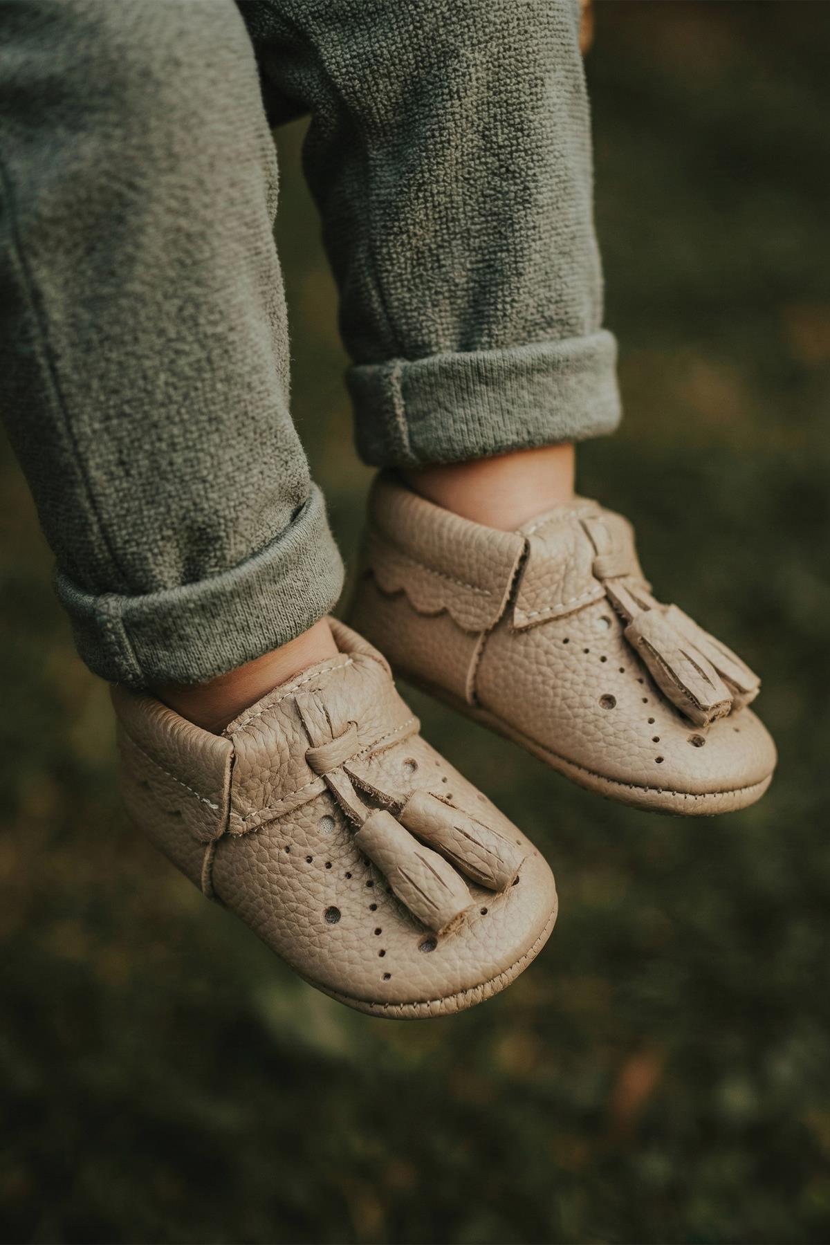 CigitDeri Bebek Ayakkabı 17-21 Numara VİZON