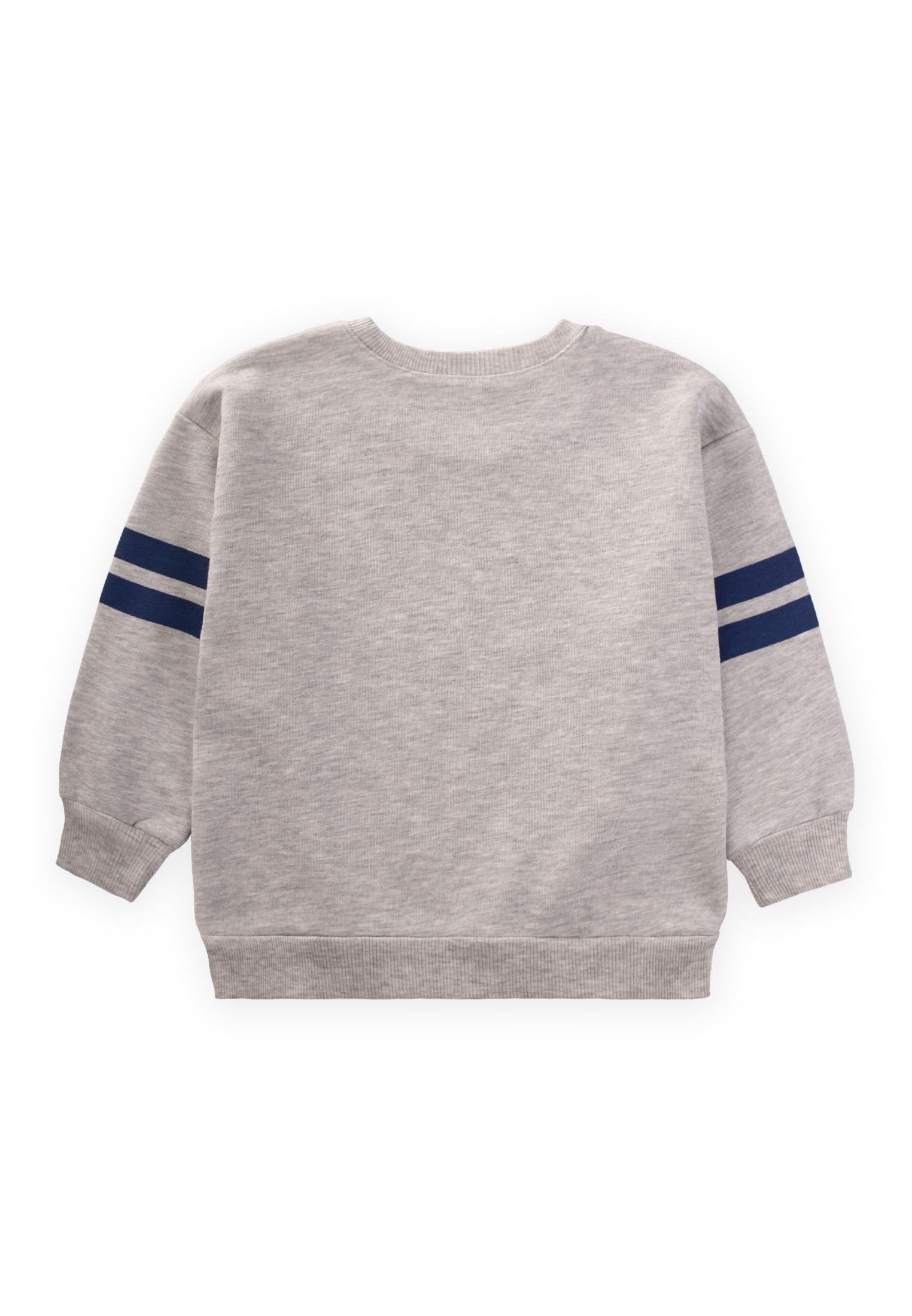 CigitA Baskılı Sweatshirt 2-10 Yaş Gri Melanj