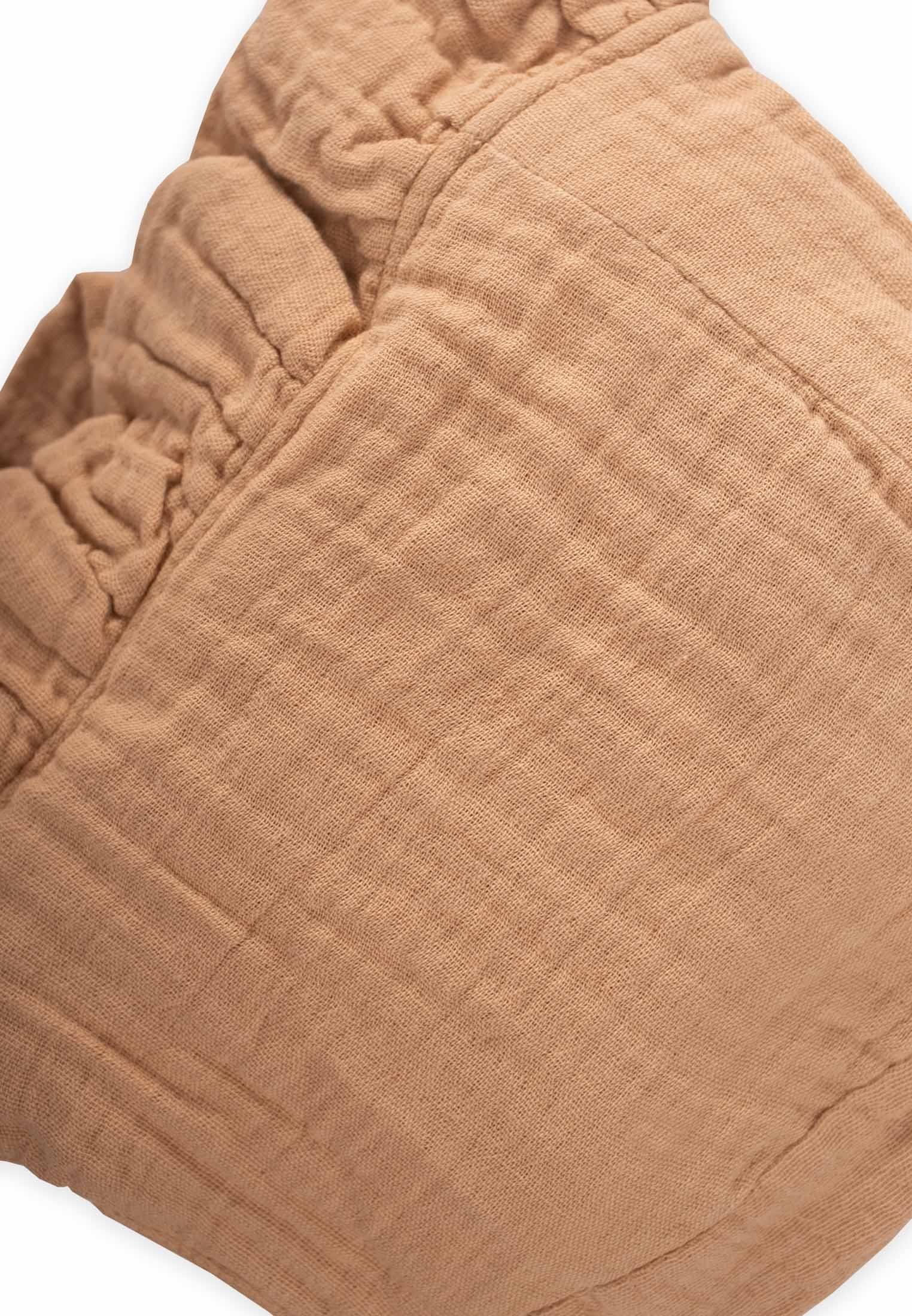 CigitBağlamalı Fırfırlı Müslim Bebek Şapka 0-2 yaş Caremel