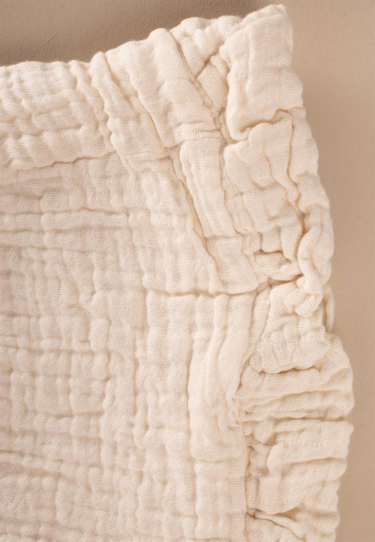 CigitBağlamalı Fırfırlı Müslim Bebek Şapka 0-2 yaş KUM