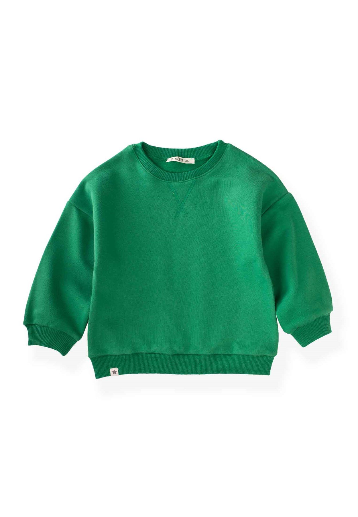 80985 - 5049Basıc Karyoka Detaylı Sweatshirt 3-9 Yaş Yeşil - Cigit CigitBasıc Karyoka Detaylı Sweatshirt 3-9 Yaş Yeşil