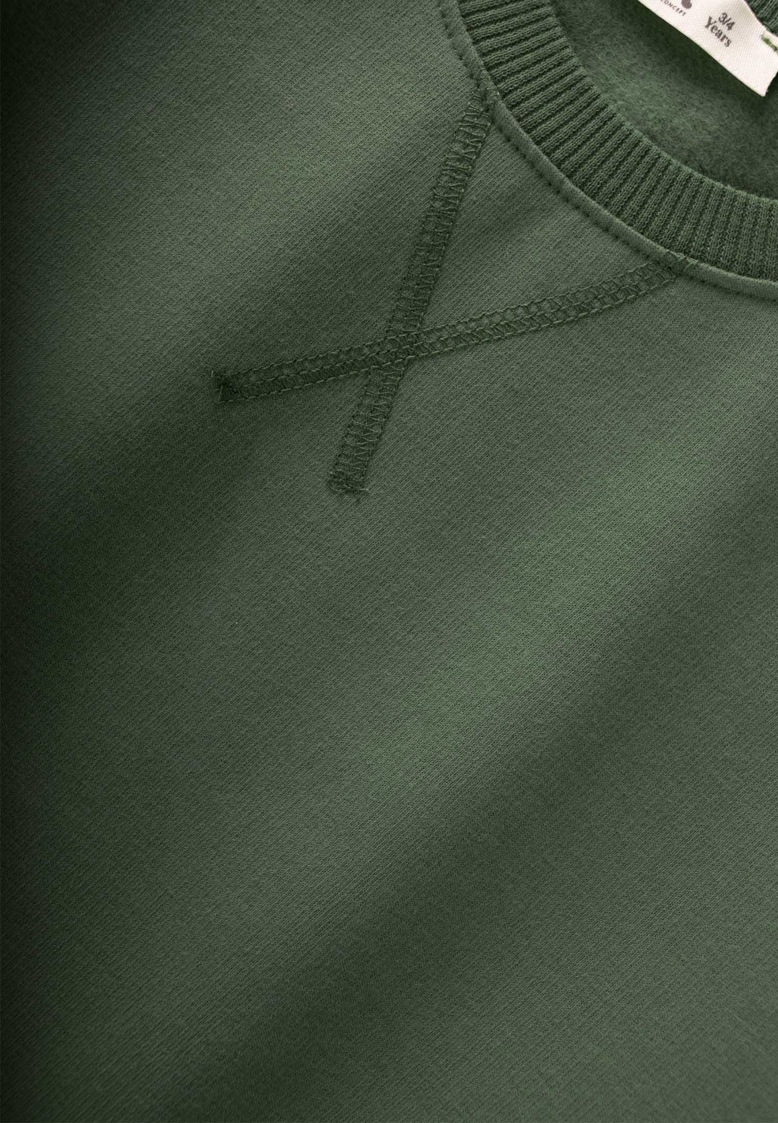 CigitBasıc Karyoka Detaylı Sweatshırt Takım 3-8 Yaş HAKİ YEŞİL 