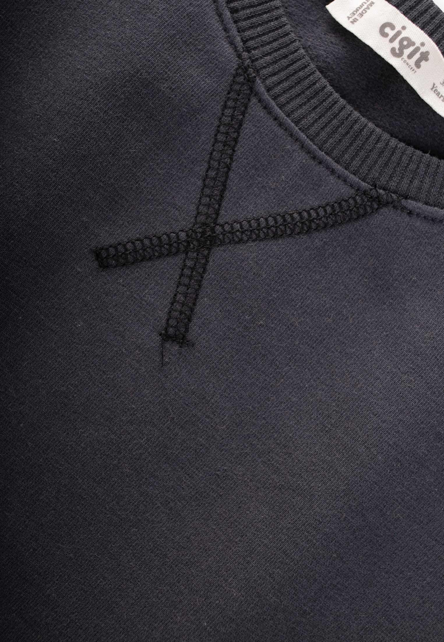 CigitBasic Karyoka Detaylı Sweatshırt Takım 3-8 Yaş ANTRASİT