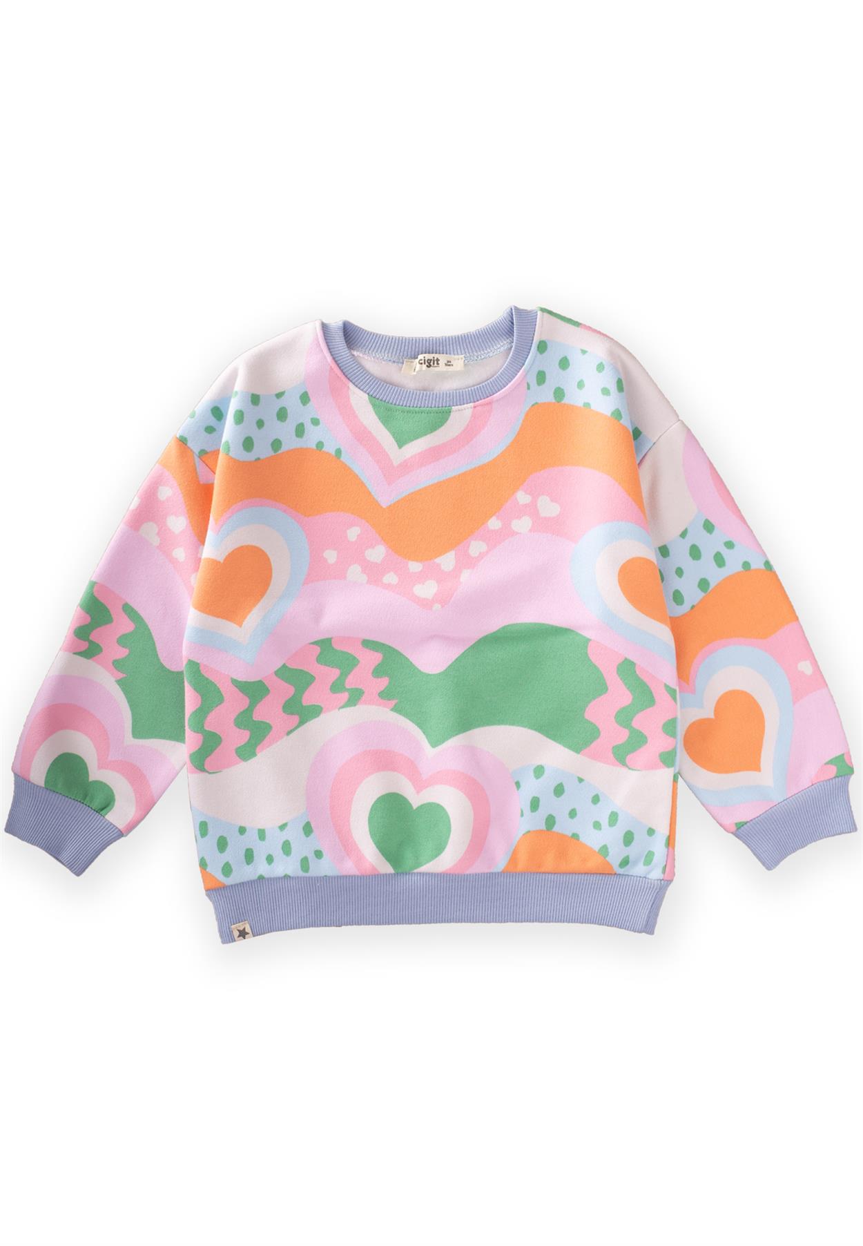 CigitBasic Sweatshirt 2-8 Yaş Multi Colour