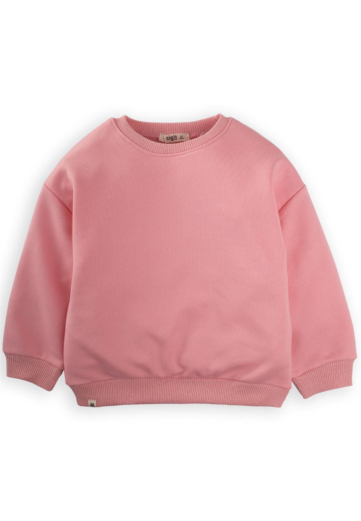 CigitBasic Sweatshirt 2-8 Yaş Somon