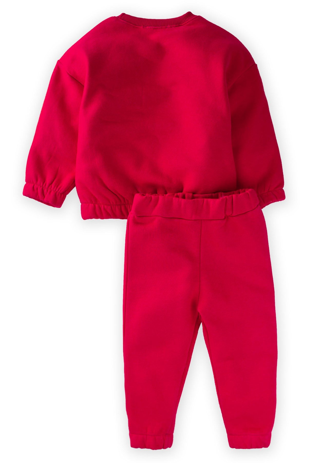 CigitBasic Sweatshirt Takım 2-8 Yaş Kırmızı